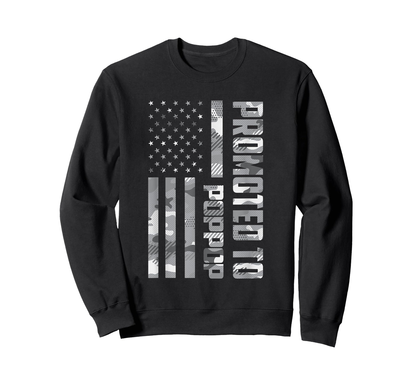 Promoted To Poppop US Flag Camo Father's Day Preganancy T-Shirt