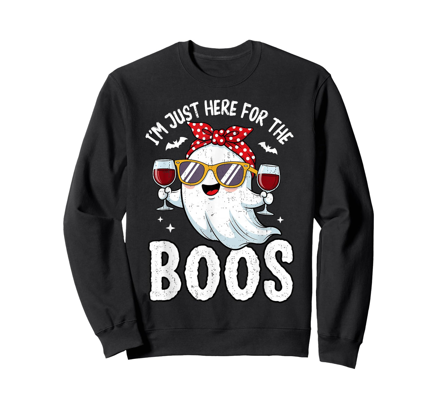 I'm Just Here for The Boos Funny Ghost Funny Halloween Women T-Shirt
