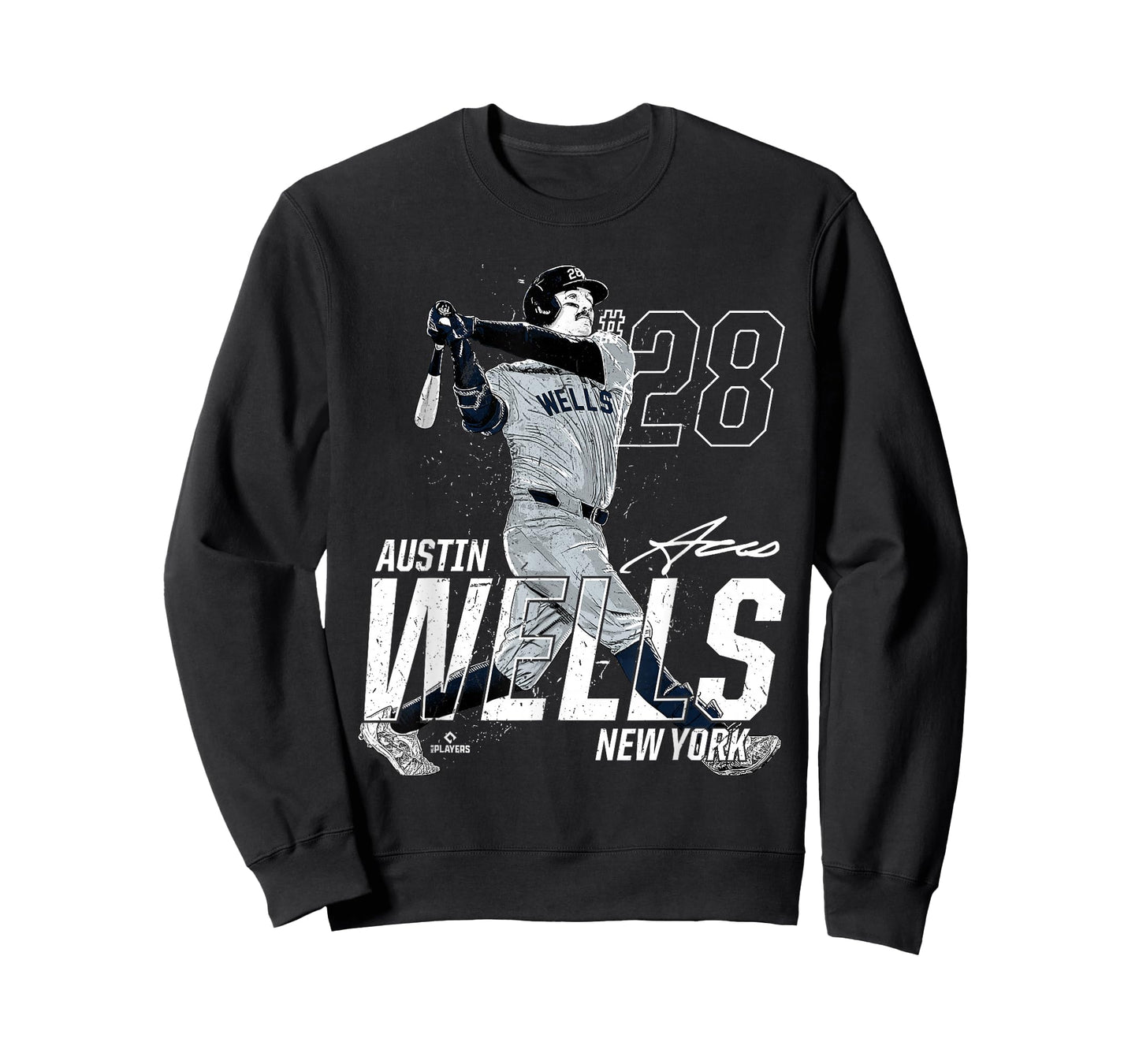 Dynamic Pose Austin Wells New York Baseball MLBPA T-Shirt