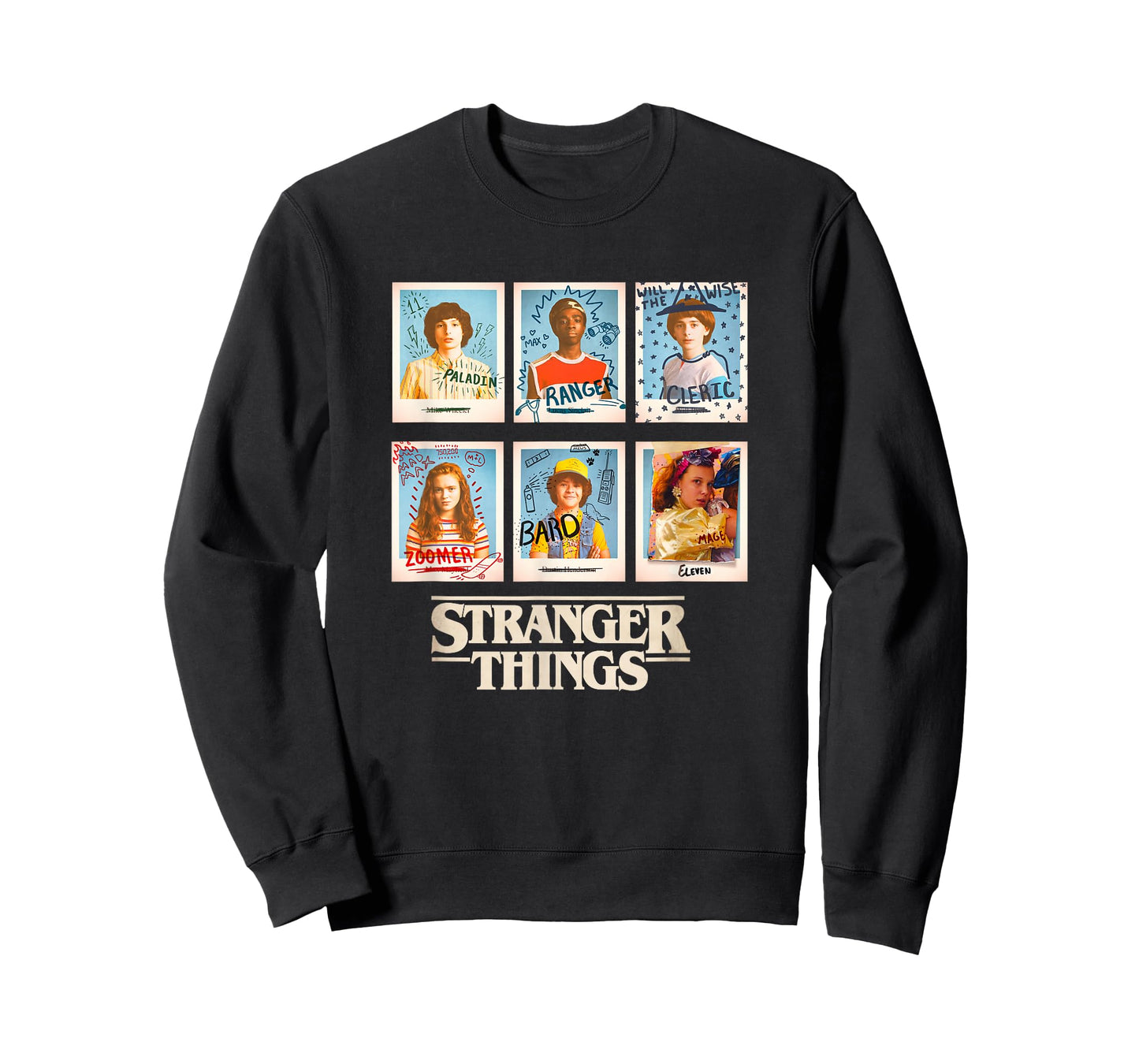 Stranger Things Main Characters Vintage Yearbook Pictures T-Shirt