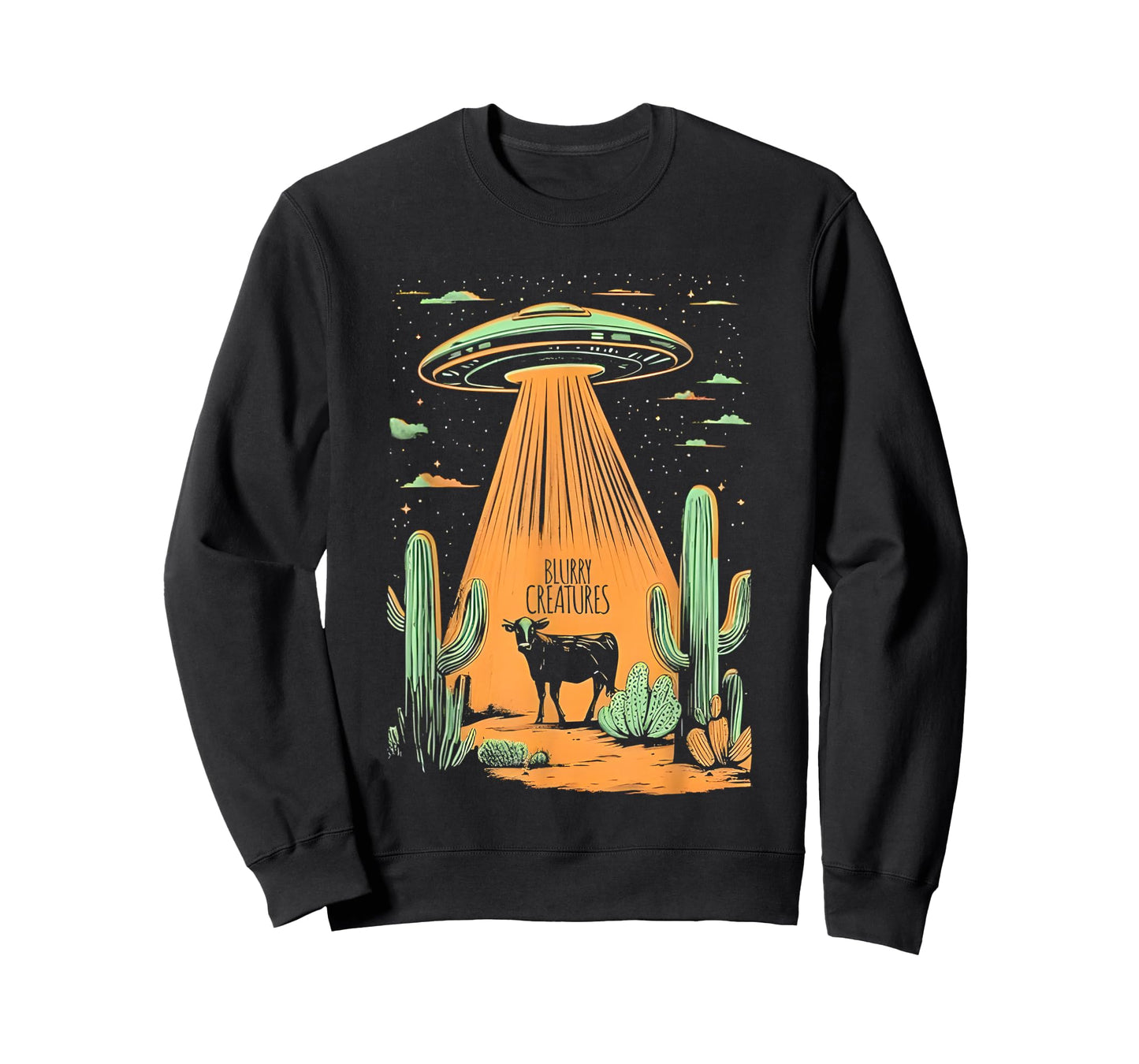 Blurry Creatures Beam Me Up Ufo T-Shirt