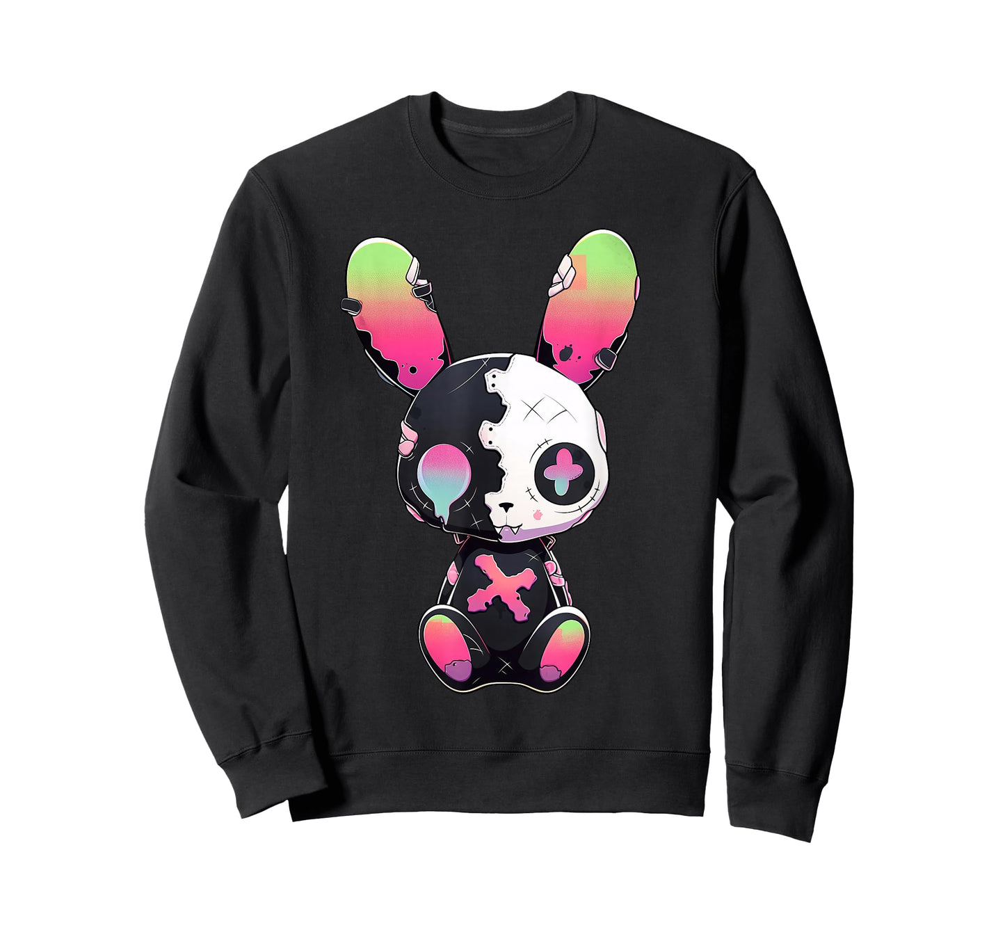 Goth Bunny Gothic Outfit Cute E-Girl Kawaii Rabbit Grunge T-Shirt