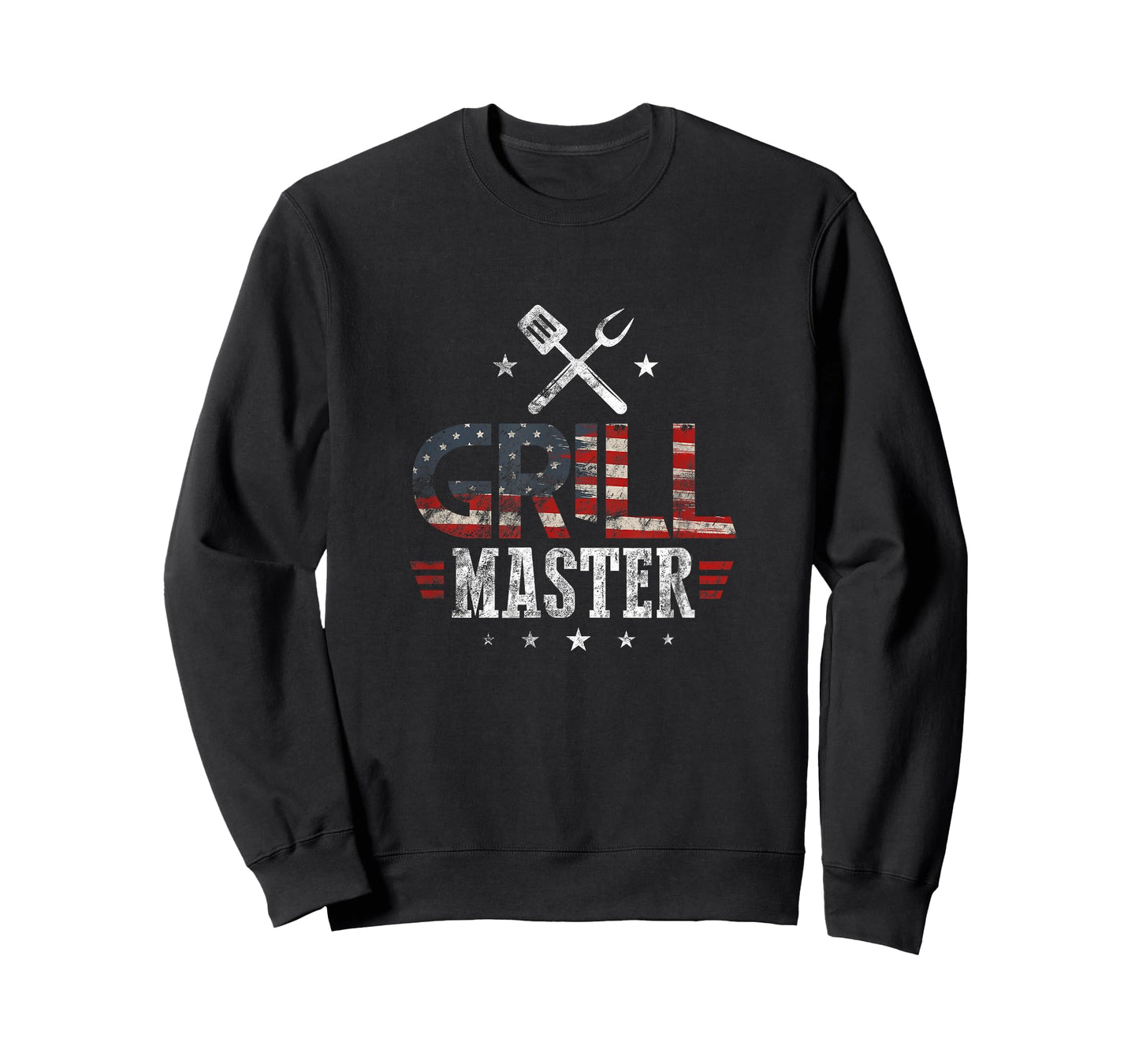 Grill Master USA Flag Patriotic Barbeque BBQ 4th of July T-Shirt