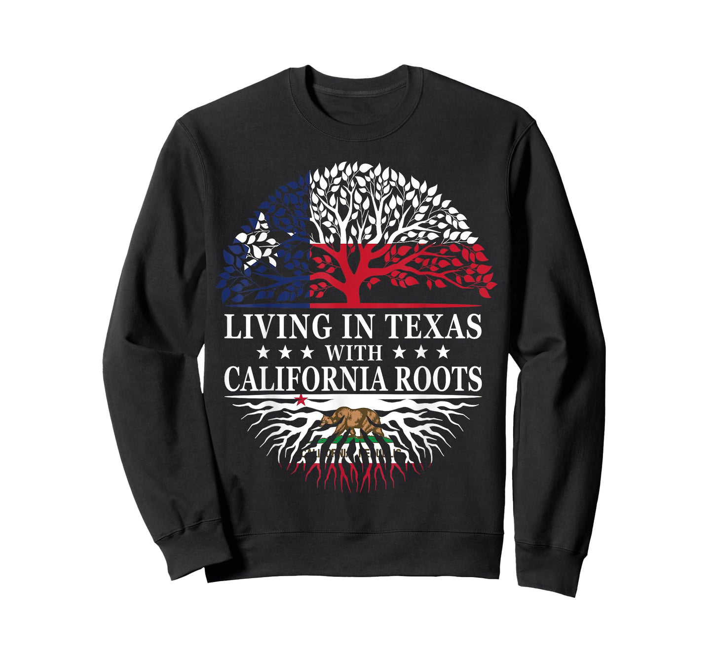 Living in Texas With California Roots T-Shirt