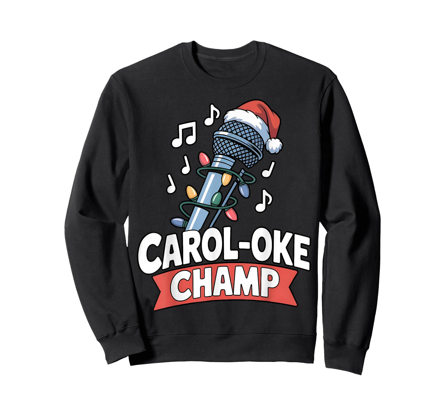 Carol-Oke Champ Funny Karaoke Christmas Singer Holiday T-Shirt