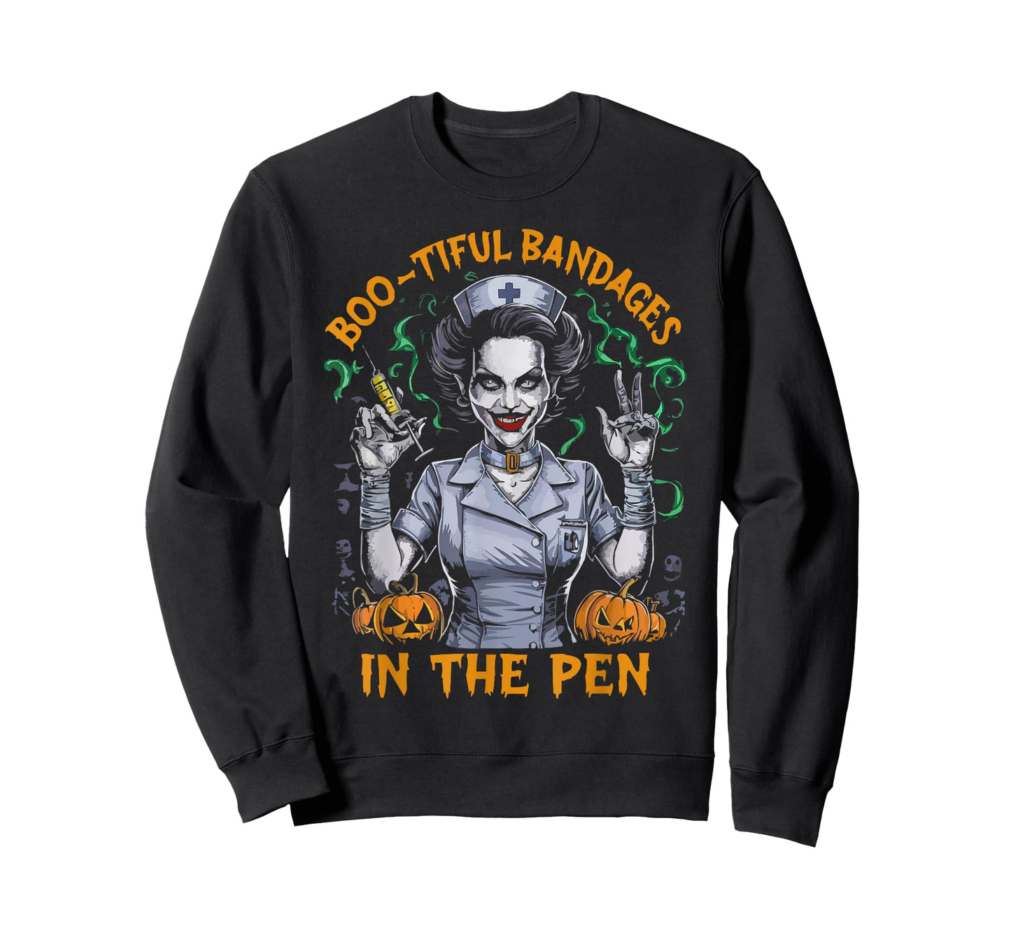 Correctional Nurse Halloween Spooky Nursing Trick Or Treat T-Shirt