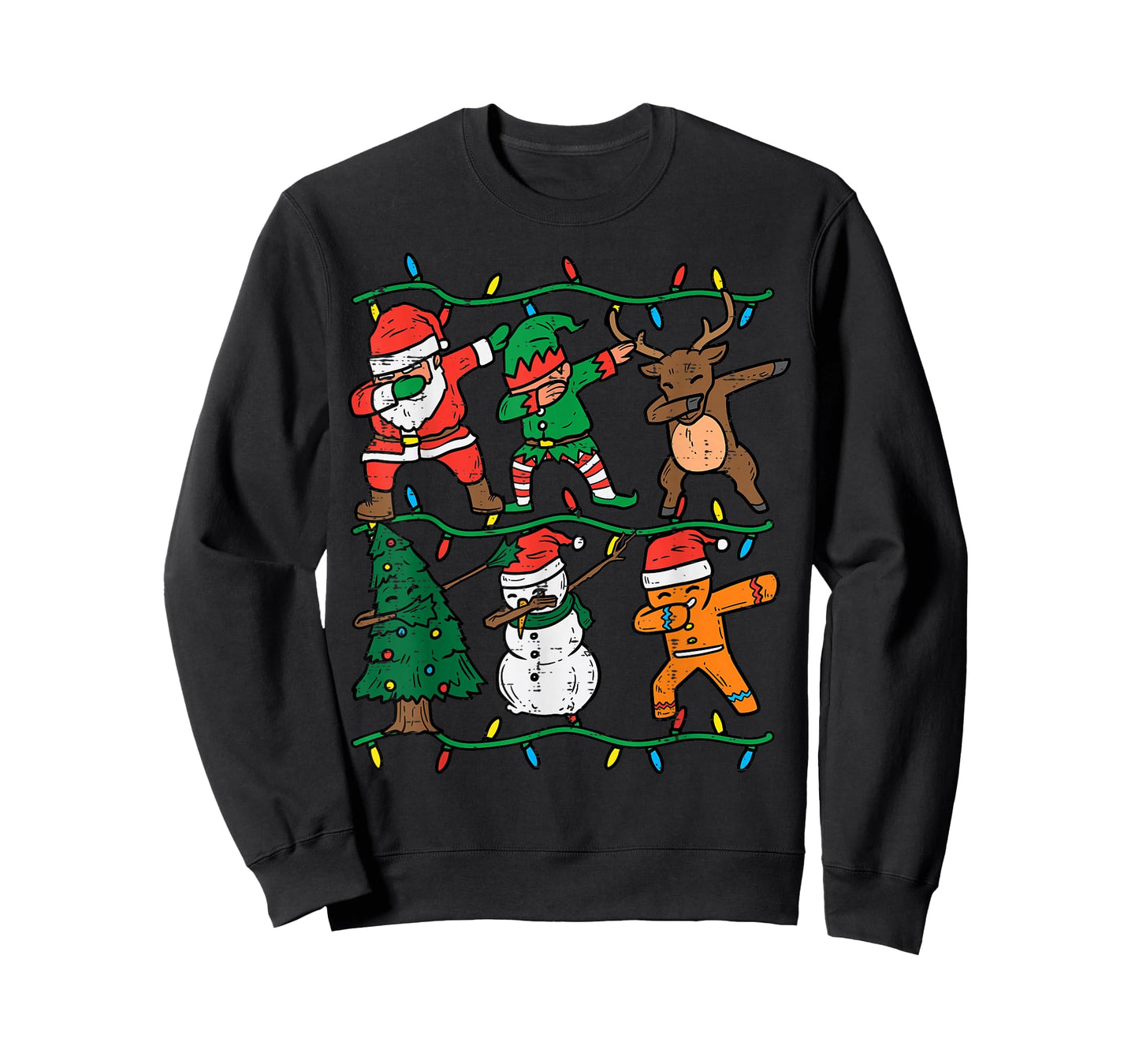Dabbing Santa Elf Xmas PJs Christmas Men Girl Youth Boy Kids T-Shirt