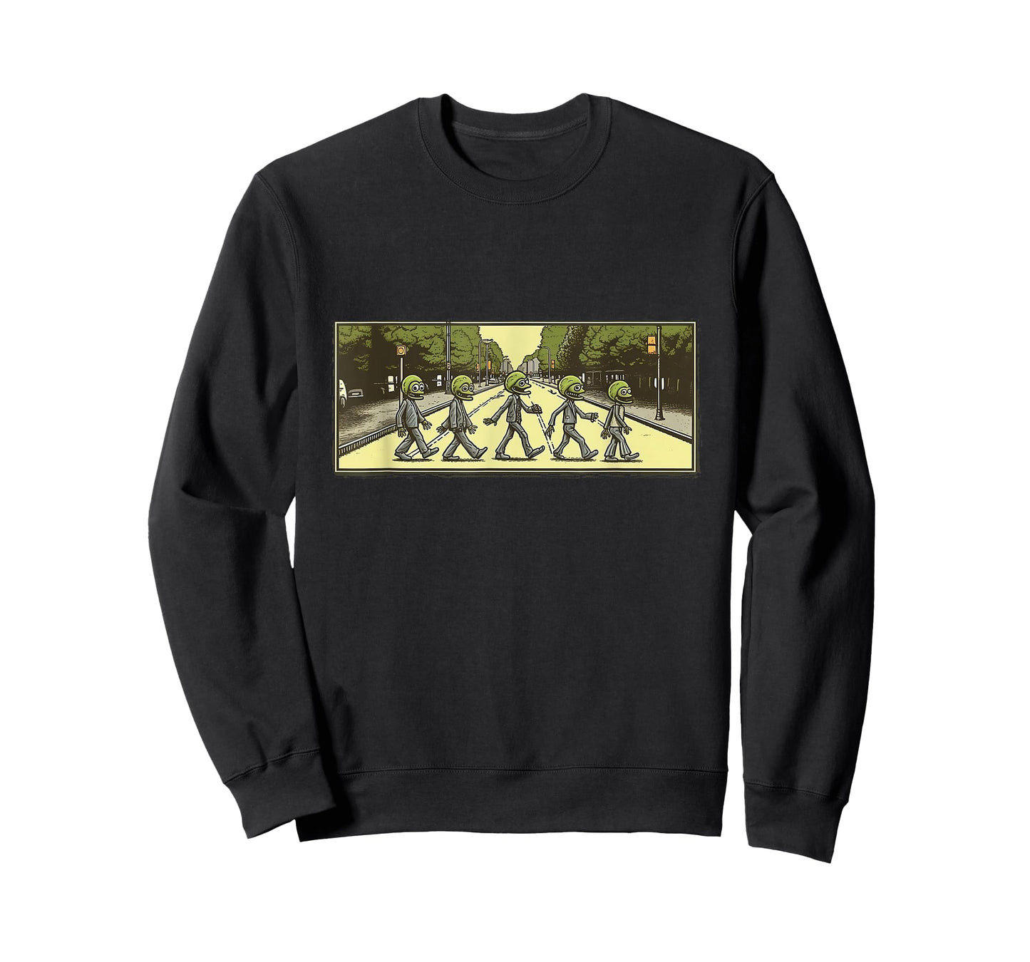 5 Aliens Crossing Abby Road T-Shirt