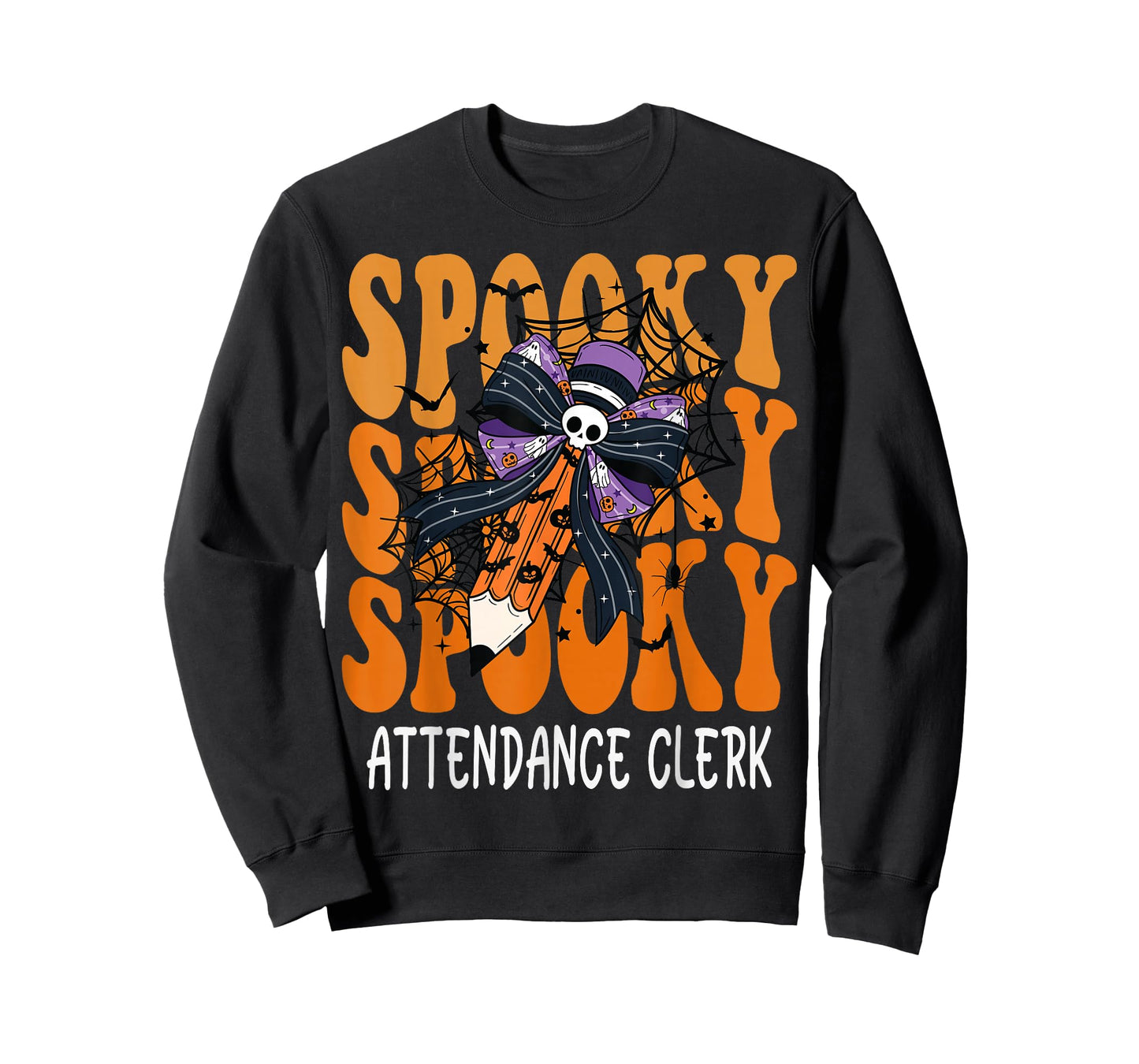 Spooky Attendance Clerk Halloween School T-Shirt