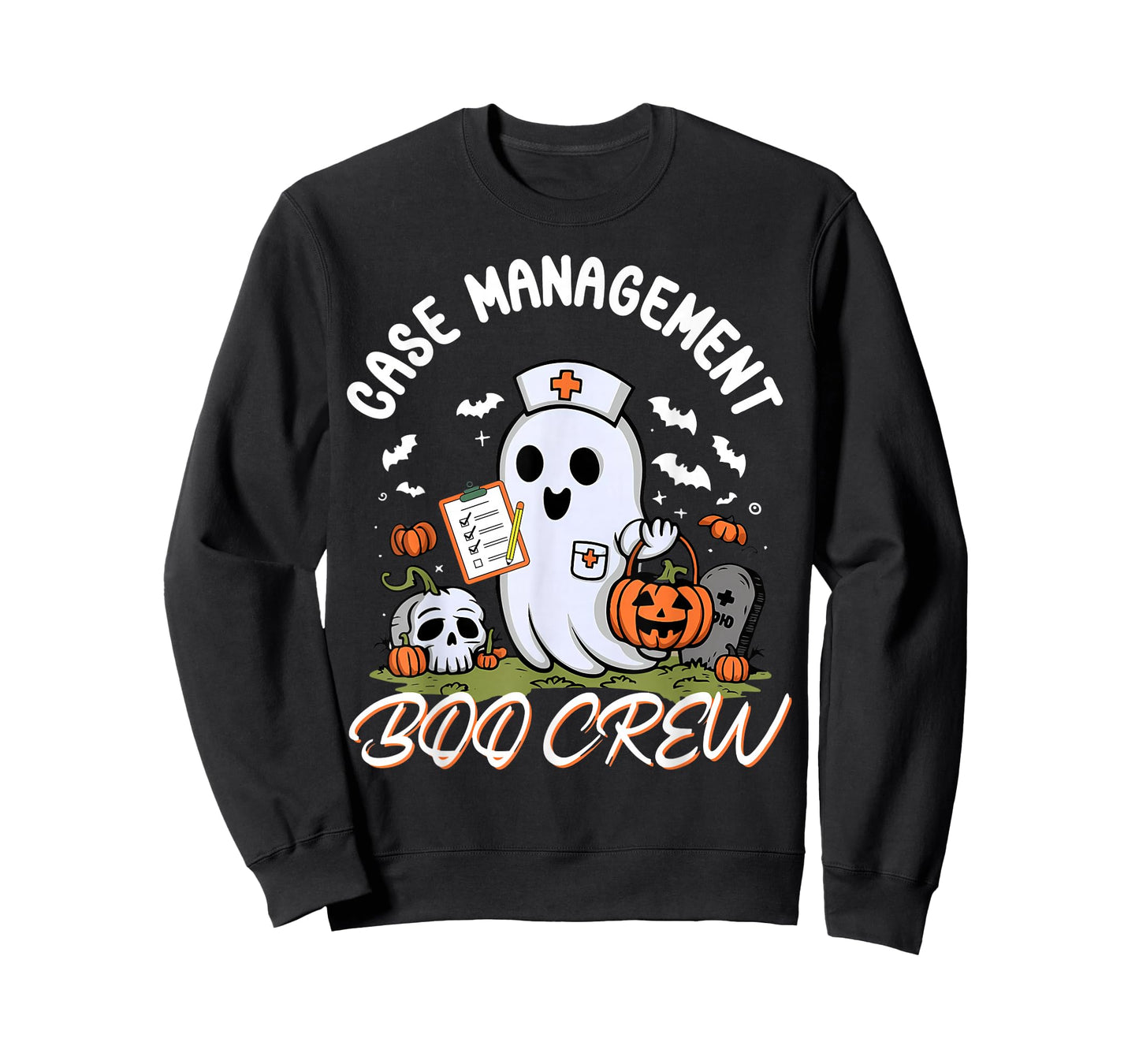Case Management Boo Crew Nurse Ghost Spooky Halloween RN T-Shirt