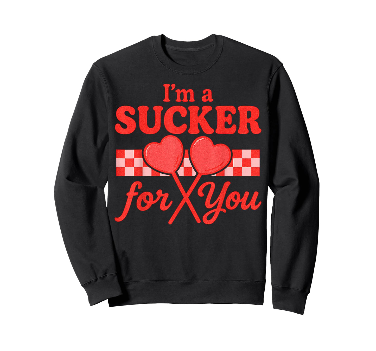 Funny Valentine's Day im a Sucker for You Retro Heart Candy T-Shirt