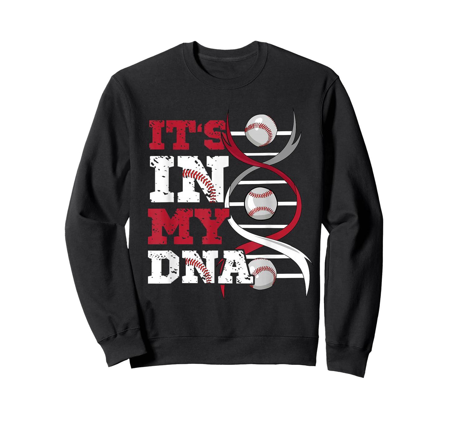 ITS IN MY DNA Baseball Sport Player Saying Baseball Fan T-Shirt