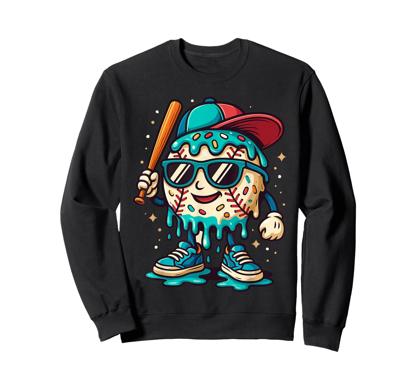 Baseball Drip Outfit Boys, Ice Cream Drip Baseball Lifestyle T-Shirt