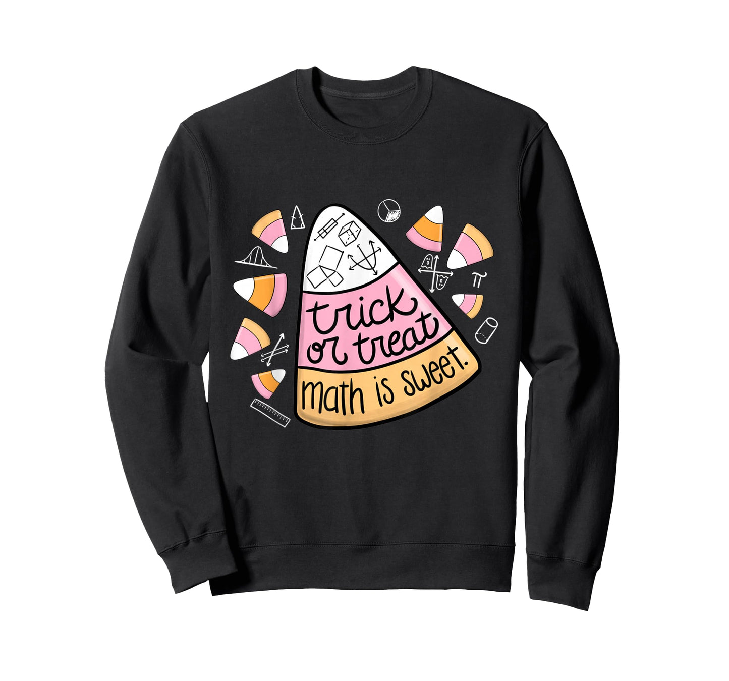 Trick or Treat Halloween Math is Sweet Candy Corn Funny T-Shirt
