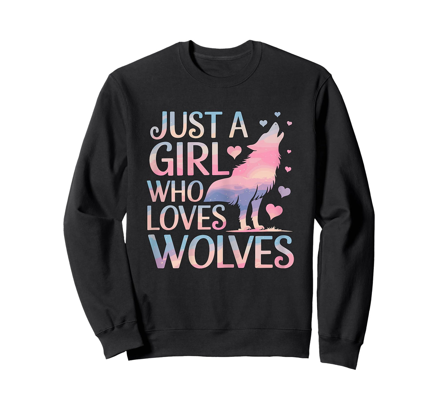 Just a Girl Who Loves Wolves Wolf T-Shirt