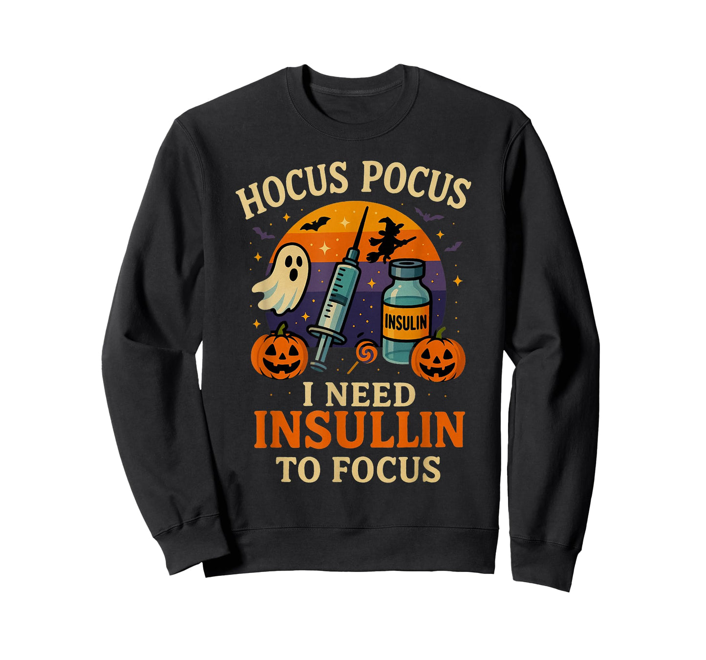 Funny Halloween Insulin Ghost Costume Diabetic Support T-Shirt