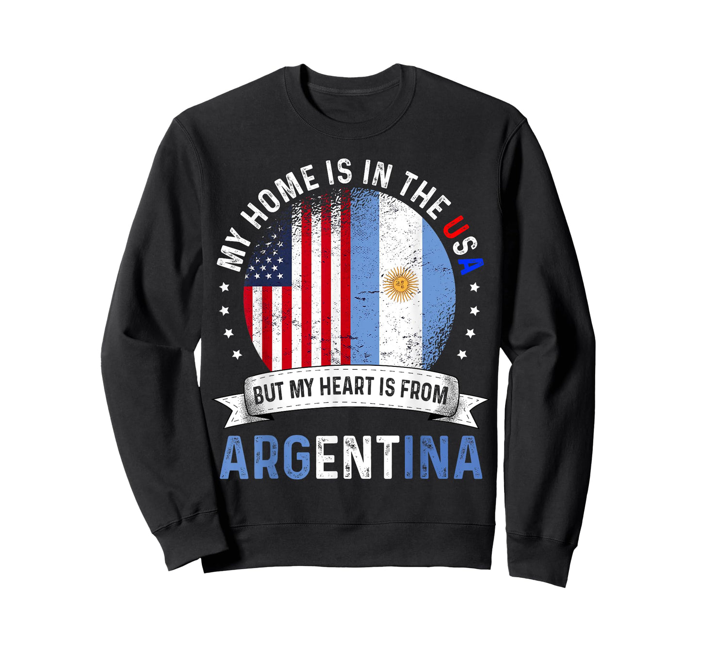 Argentinian American Patriot Heart is from Argentina Flag T-Shirt