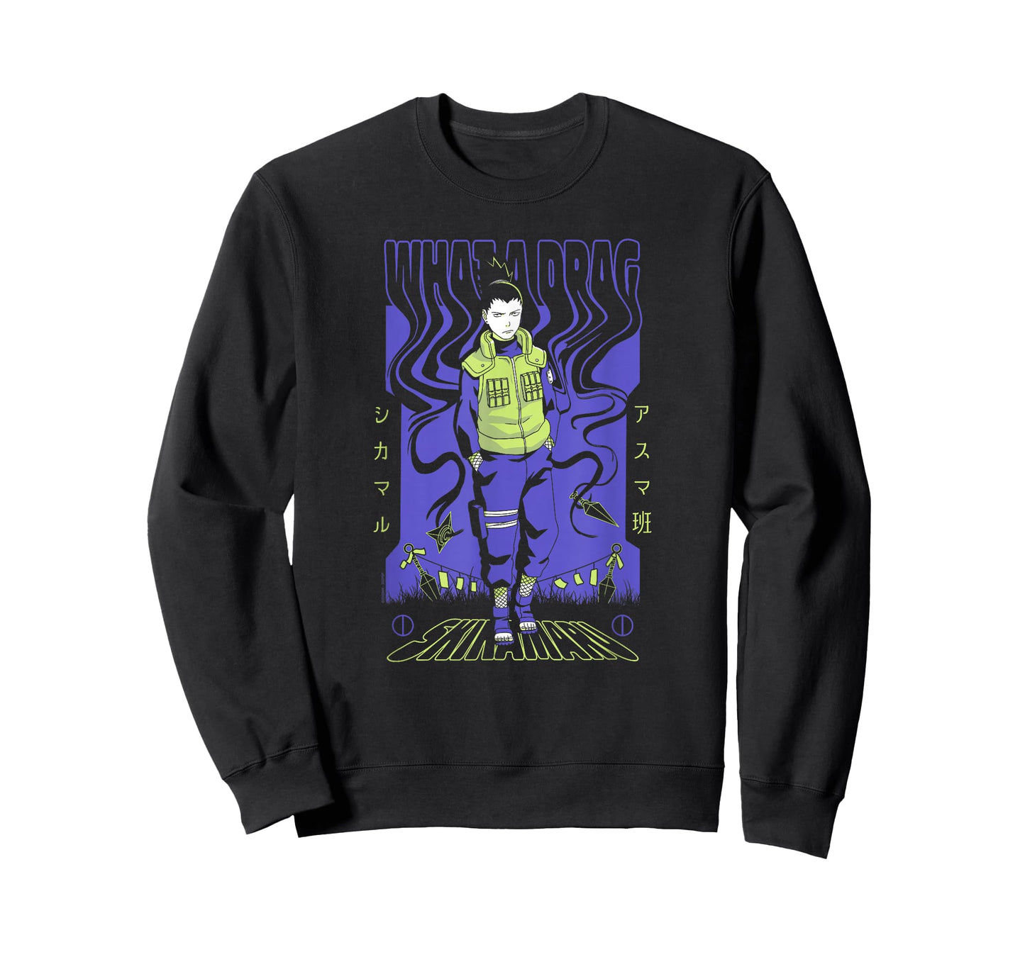 Naruto Shippuden Shikamaru Nara What a Drag Anime T-Shirt