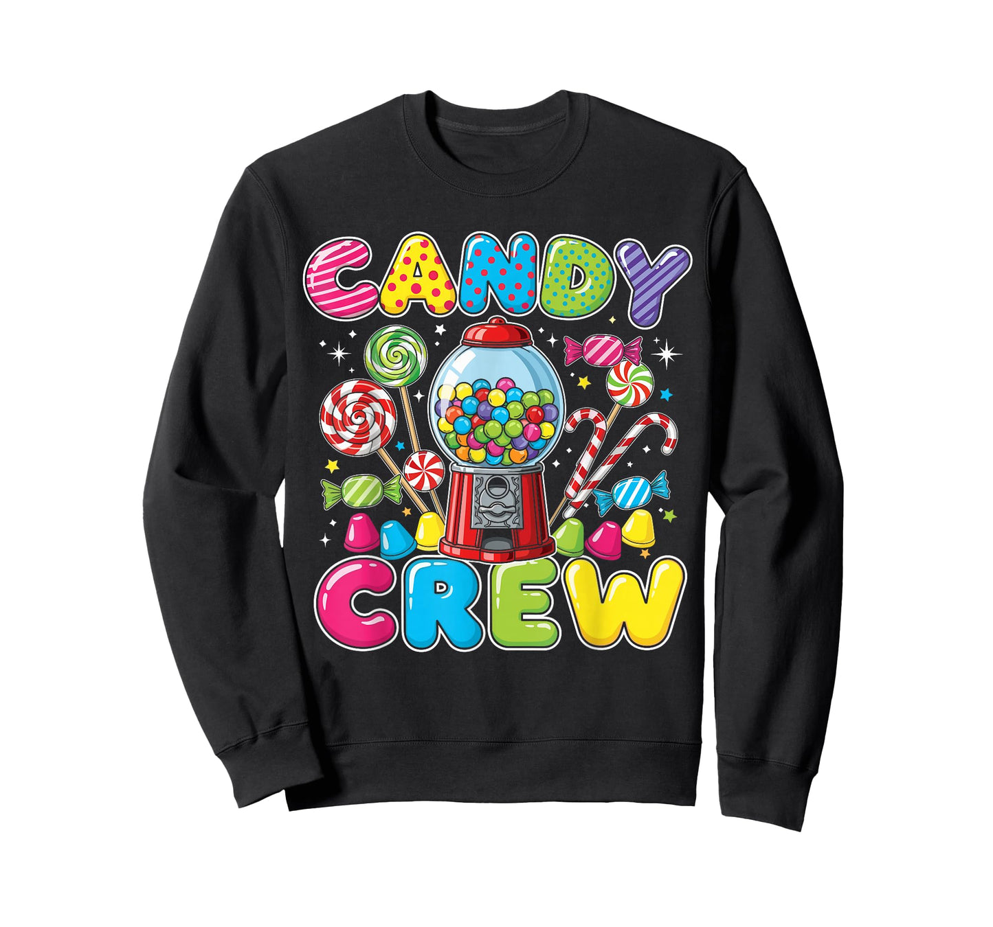 Candy Land Costume Adult Women, Colorful Sweet Candy Crew T-Shirt