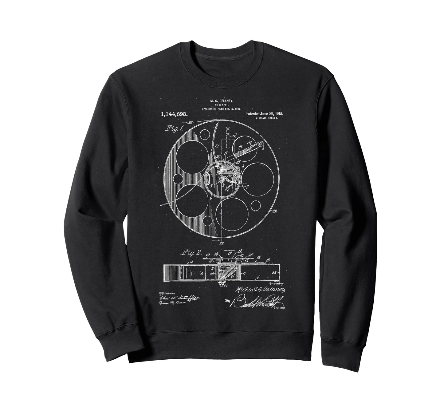 Retro Vintage Camera Filmmaker T-Shirt Film Reel Patent T-Shirt