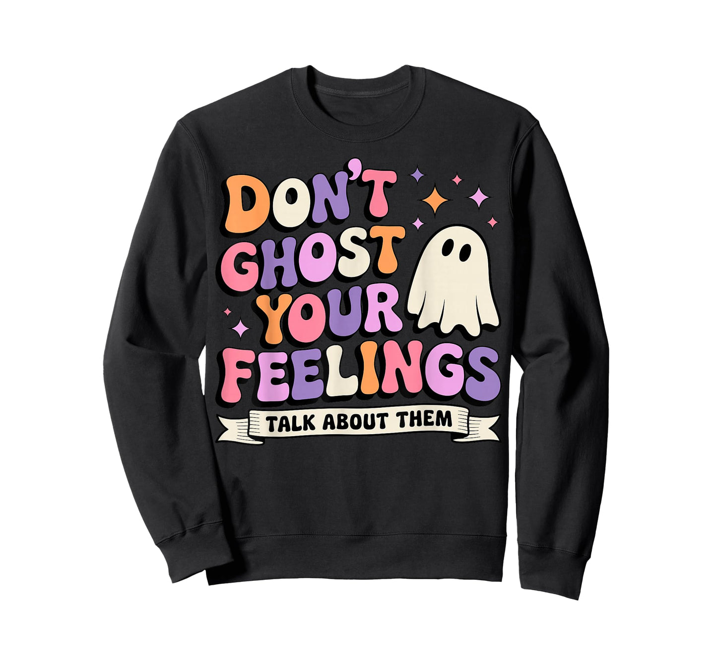 Women Don't Ghost Your Feelings Halloween School Counselor T-Shirt
