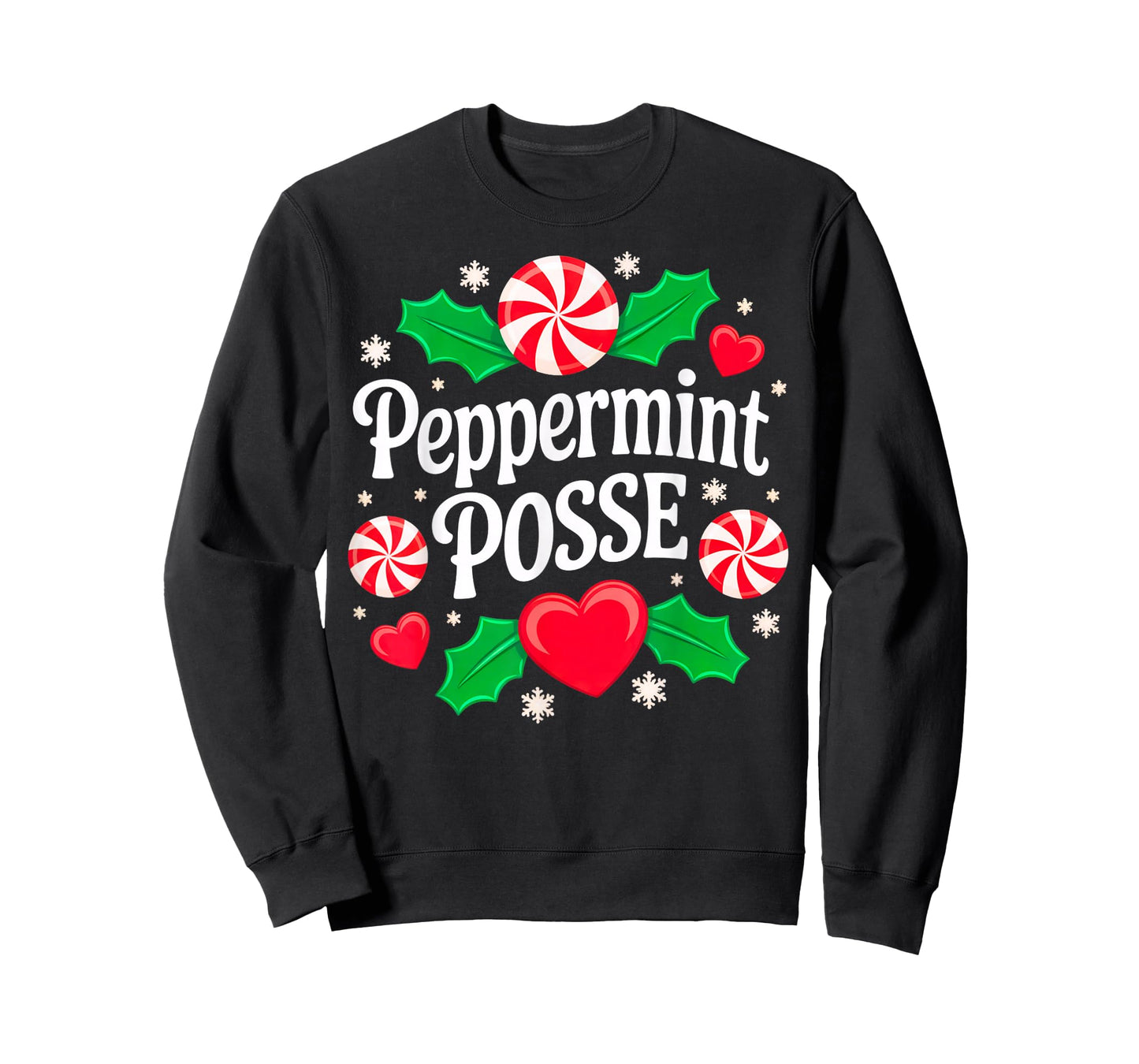 Funny Peppermint Posse Christmas Candy T-Shirt