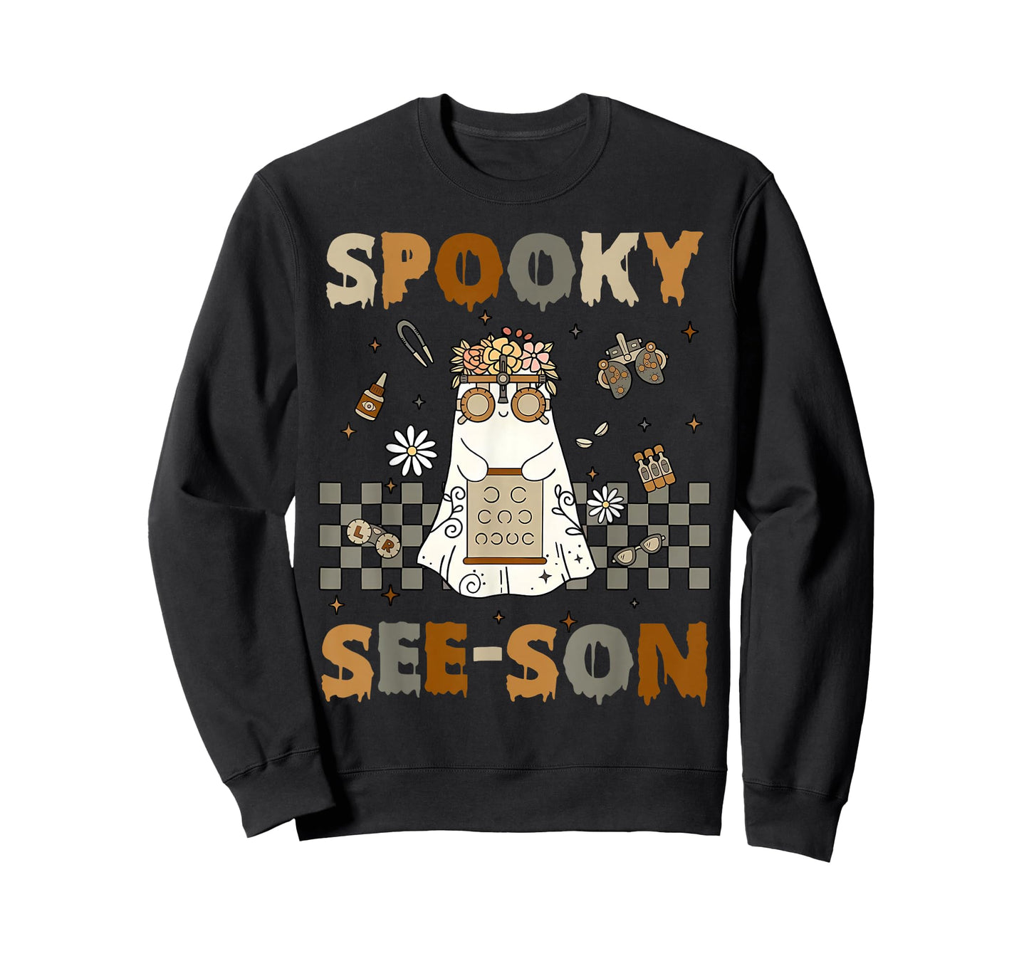 Spooky See-Son Optometrist Ghost Optometry Halloween Fall T-Shirt