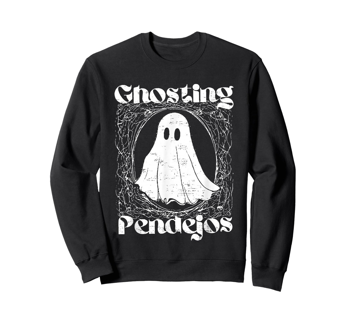 Vintage Retro Ghosting Pendejos Funny Ghost Halloween T-Shirt