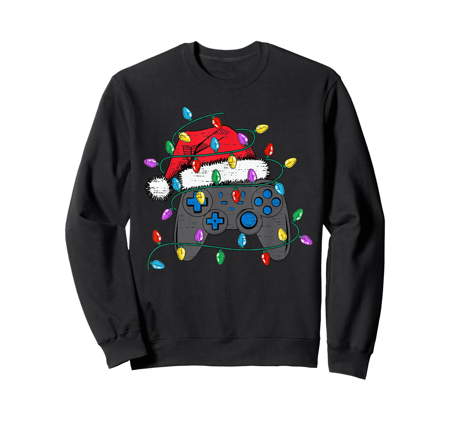 Christmas Video Game Controller Hat Santa Gamer Boy Teen Kid T-Shirt