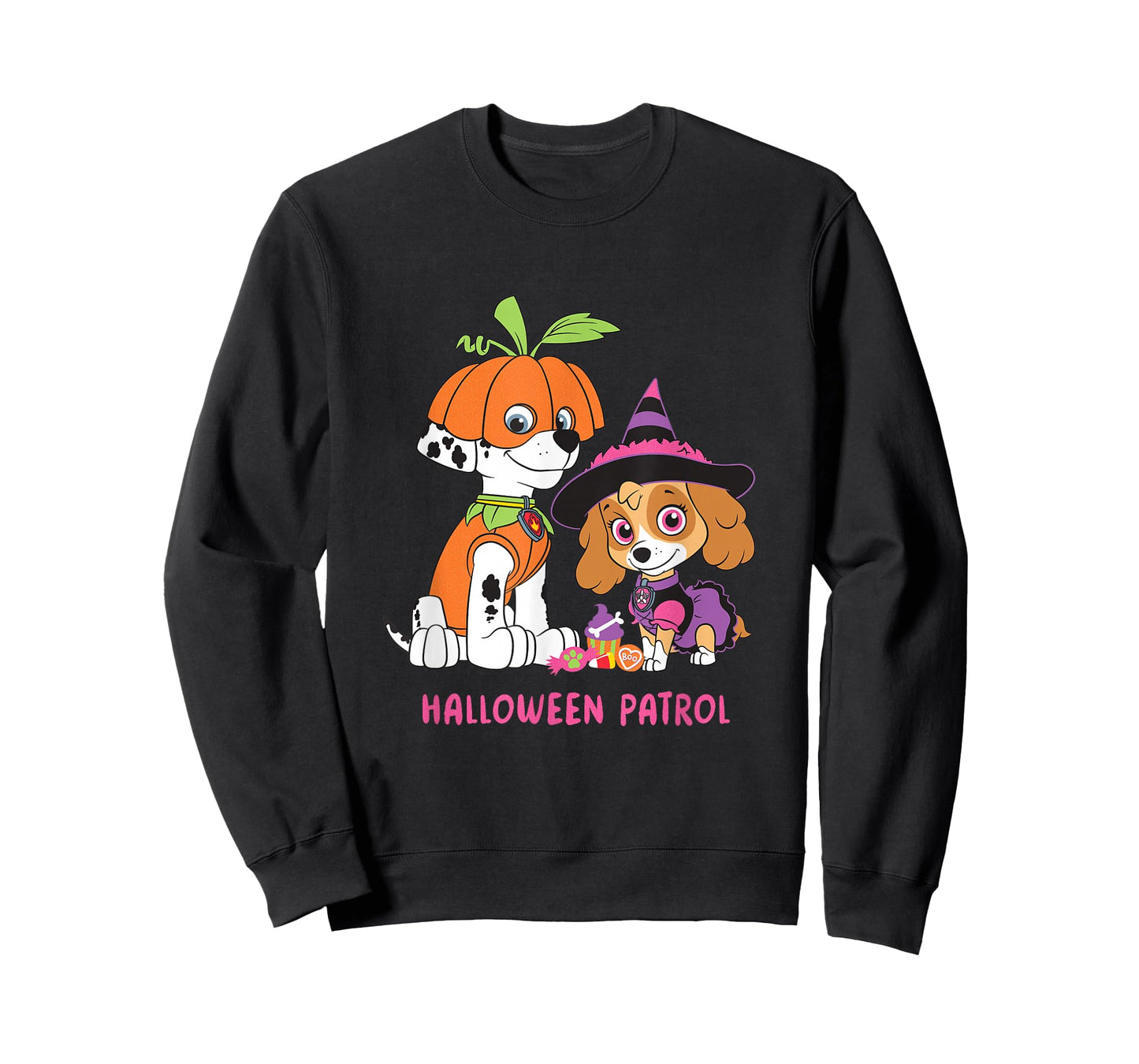 Paw Patrol Halloween Patrol Pumpkin And Witch Pups T-Shirt