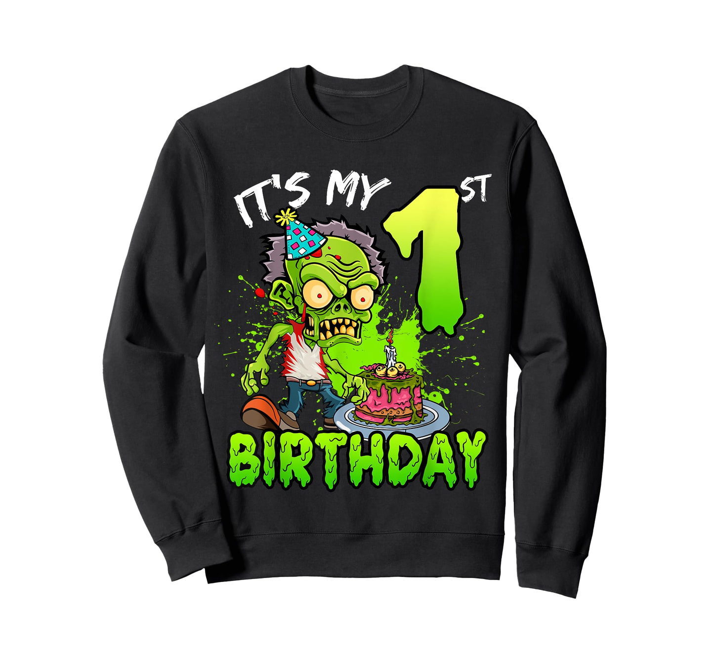 It's My 1st Birthday Zombie Lover 1 Year Old Boys Girls T-Shirt