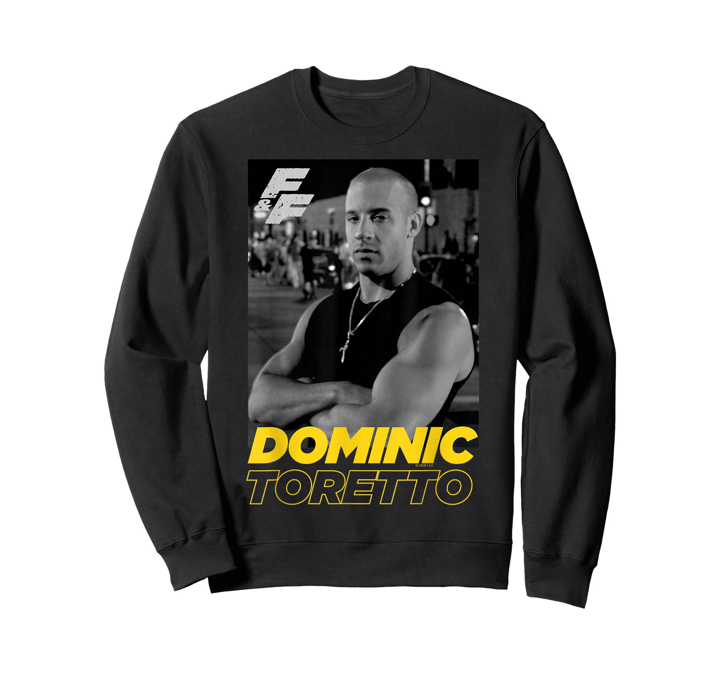 Fast & Furious Dominic Toretto Portrait Logo T-Shirt Small