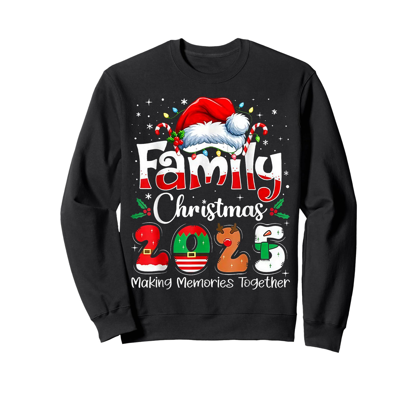 Family Christmas 2025 Christmas Squad Xmas Matching Pajamas T-Shirt