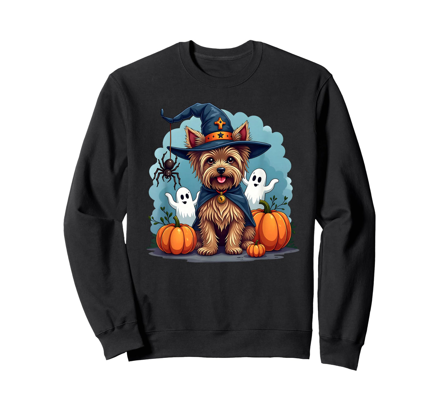 Yorkie, Halloween, Yorkshire Terrier, Witch's Hat T-Shirt
