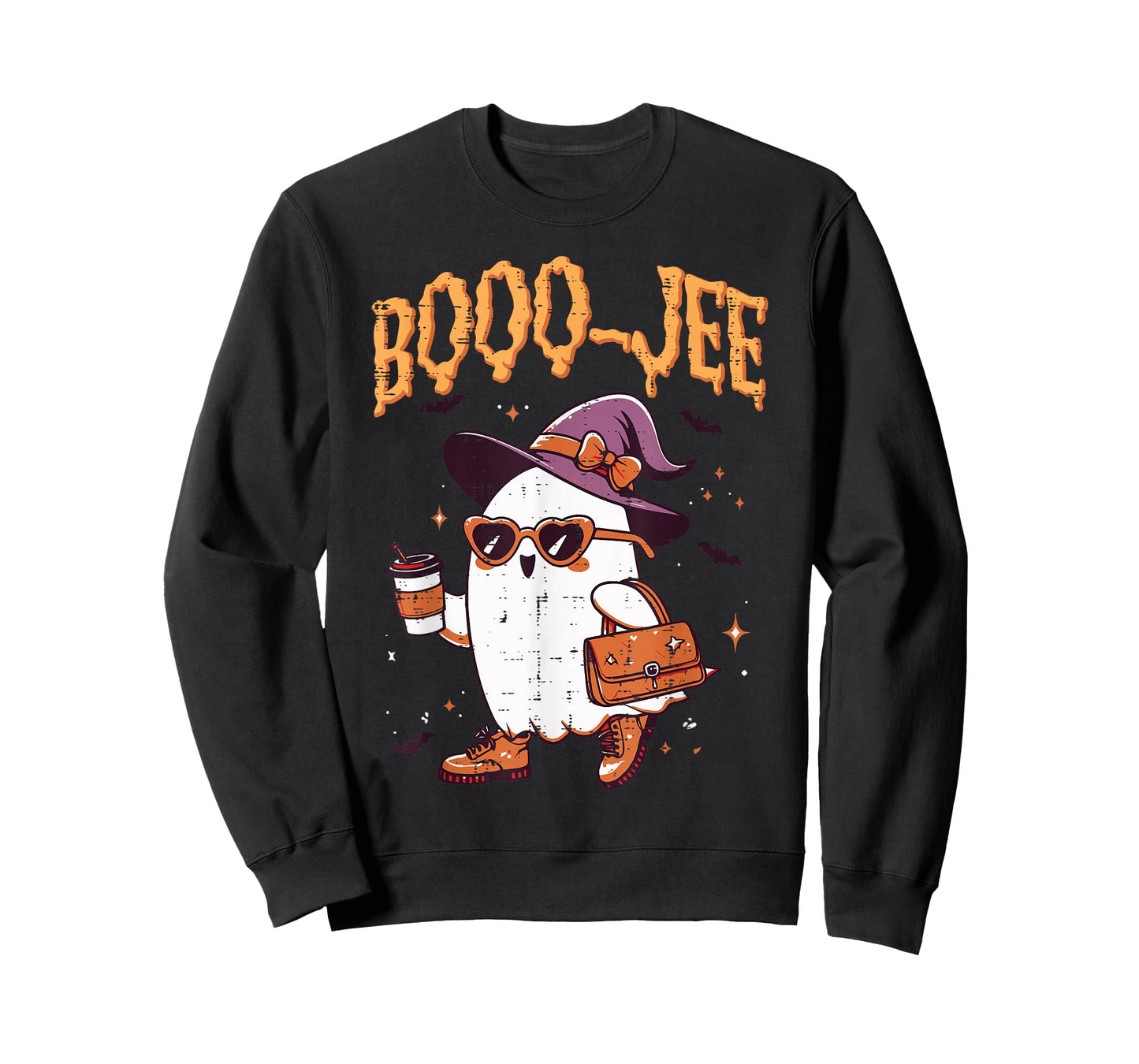 Halloween Ghost Witch Boojee Bougie Costume Women Girls Kids T-Shirt