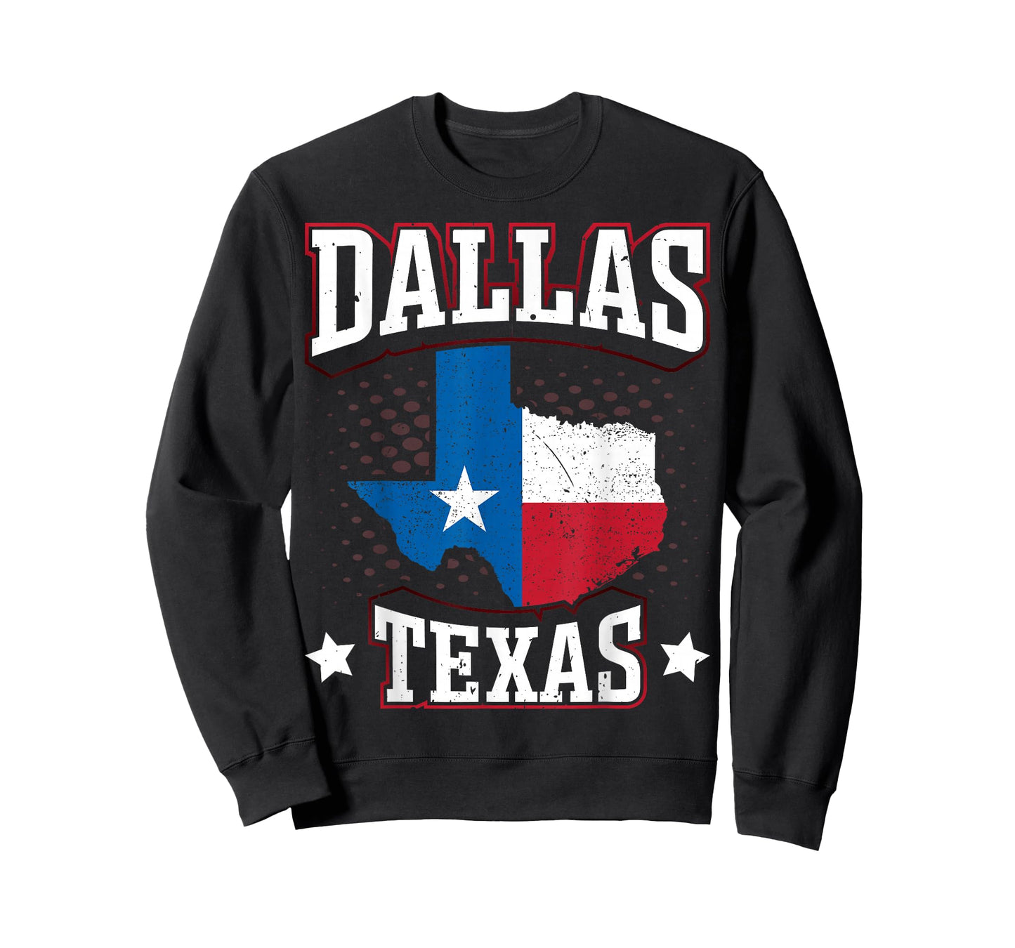 Dallas Texas Souvenirs Shirt Flag Map of Texas State Pride T-Shirt