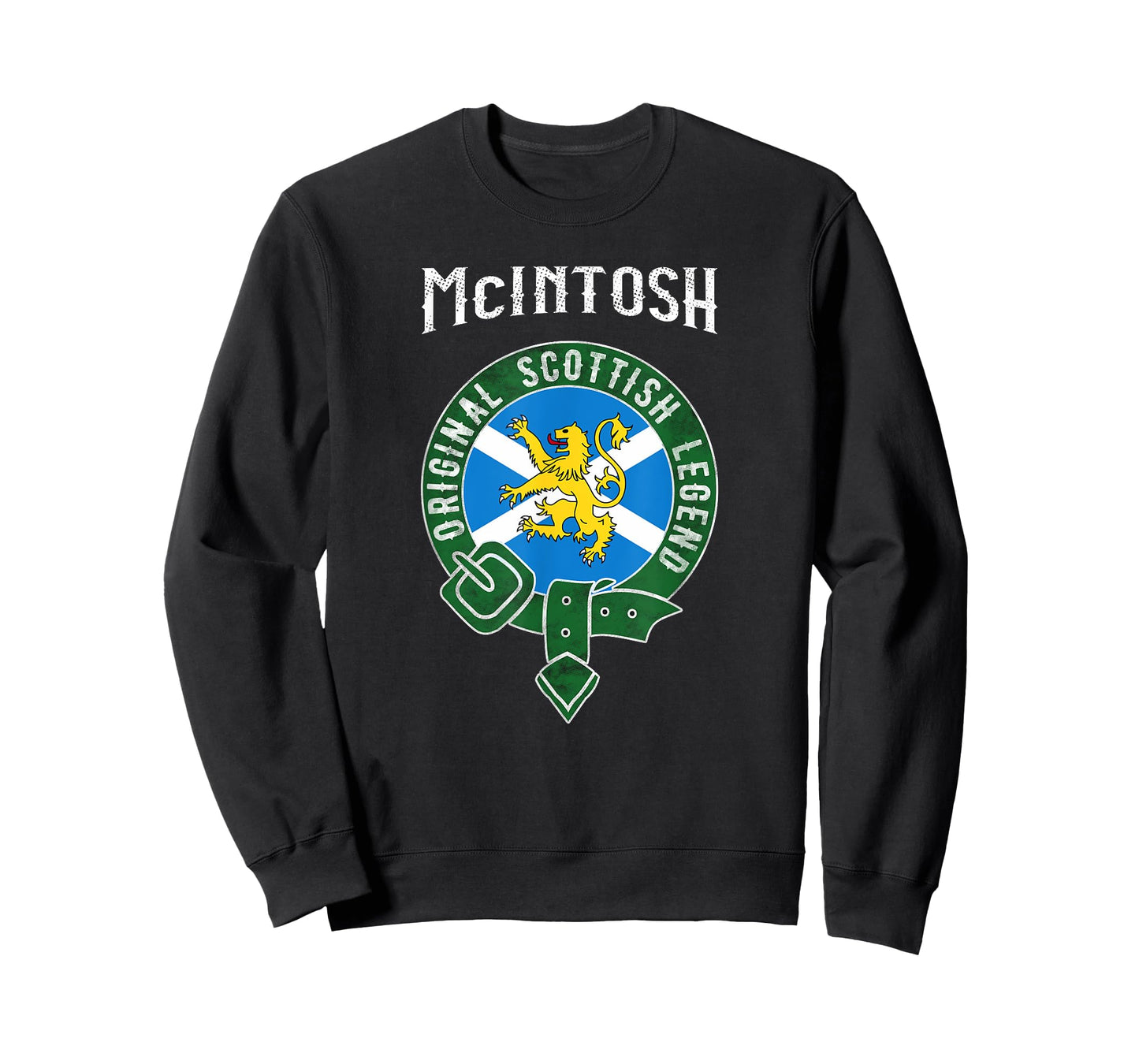 McIntosh Clan Scottish Legend Scotland Flag Belt T-Shirt
