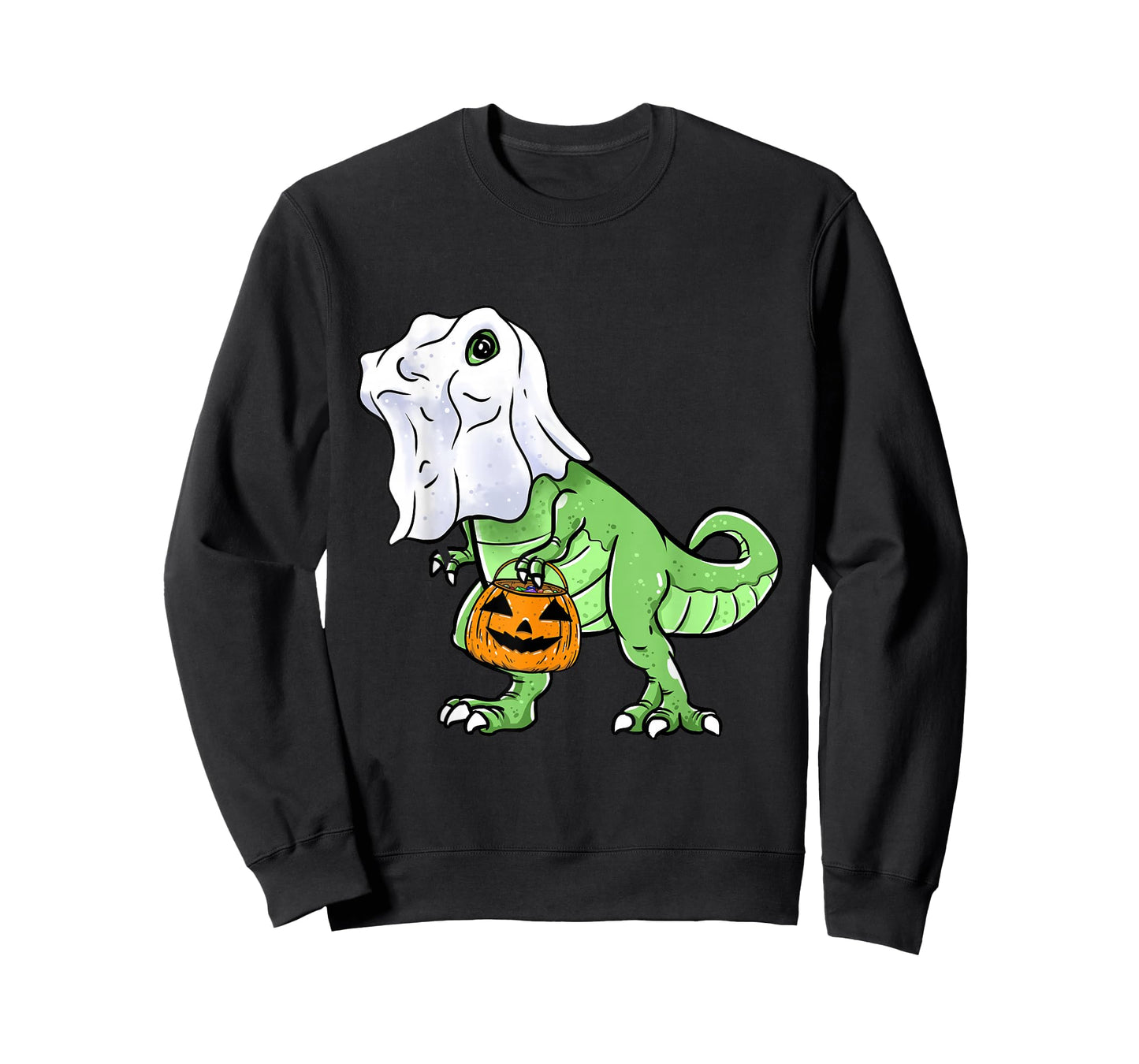 Halloween T Rex Dinosaur Ghost Trick or Treat for Kids Boys T-Shirt