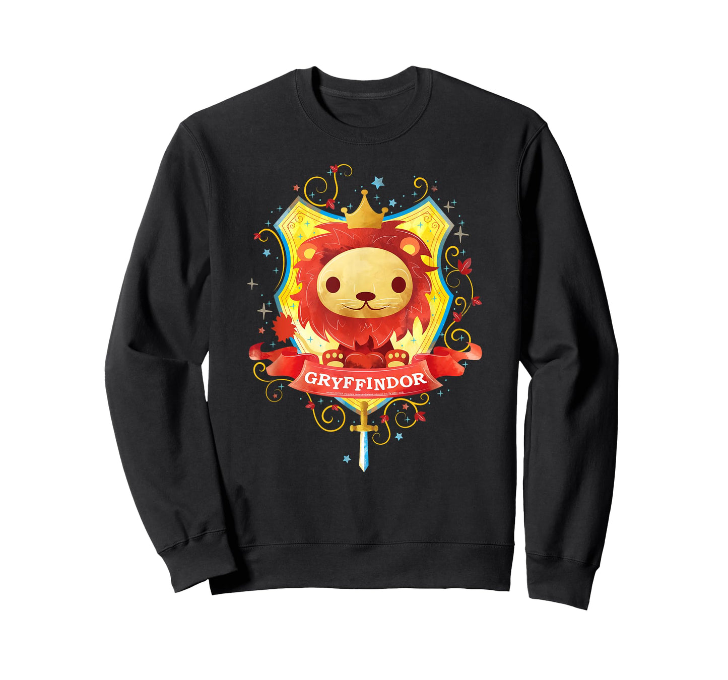 Harry Potter Watercolor Gryffindor Crest T-Shirt