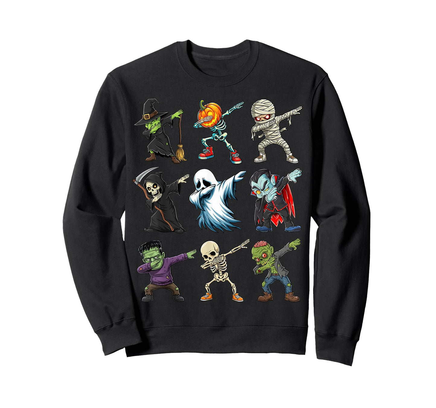 Dabbing Spooky Creatures Kids Boys Men Costume Halloween T-Shirt