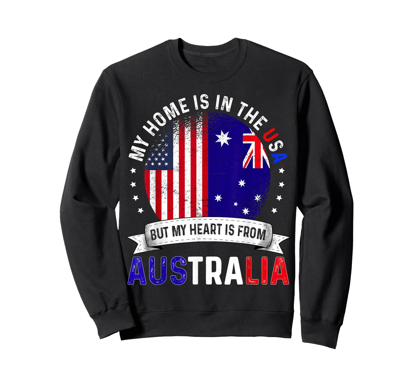 Australian American Patriot Heart is from Australia Flag T-Shirt