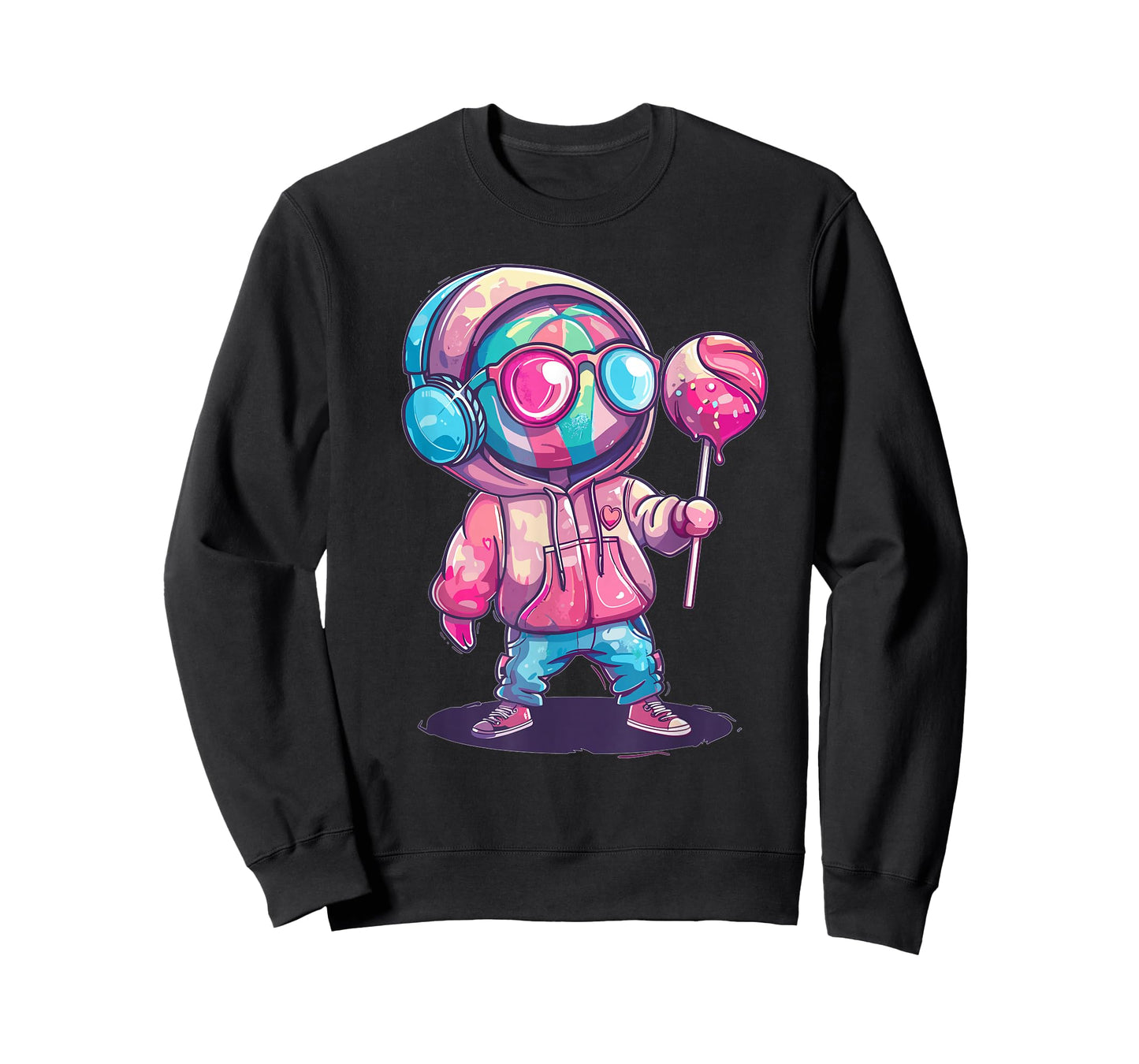Cute Lollipop With Sunglasses I Kids Lollipop T-Shirt