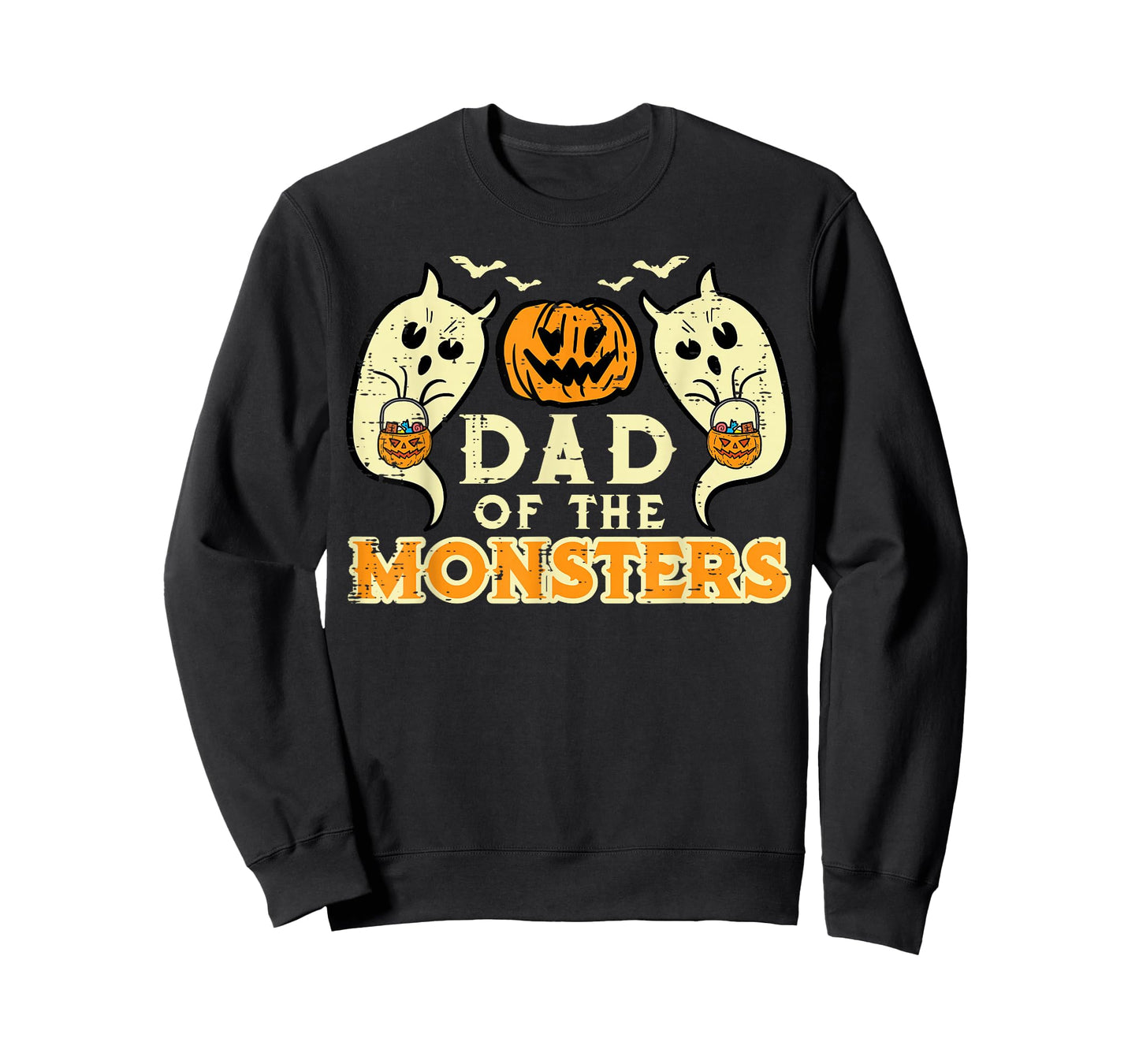 Halloween Dad Of Monsters Funny Family Costume Papa Daddy T-Shirt