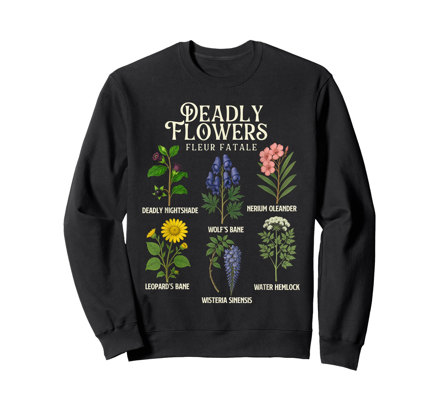 Deadly Flowers - Spooky Halloween Plant Lover Gardening T-Shirt