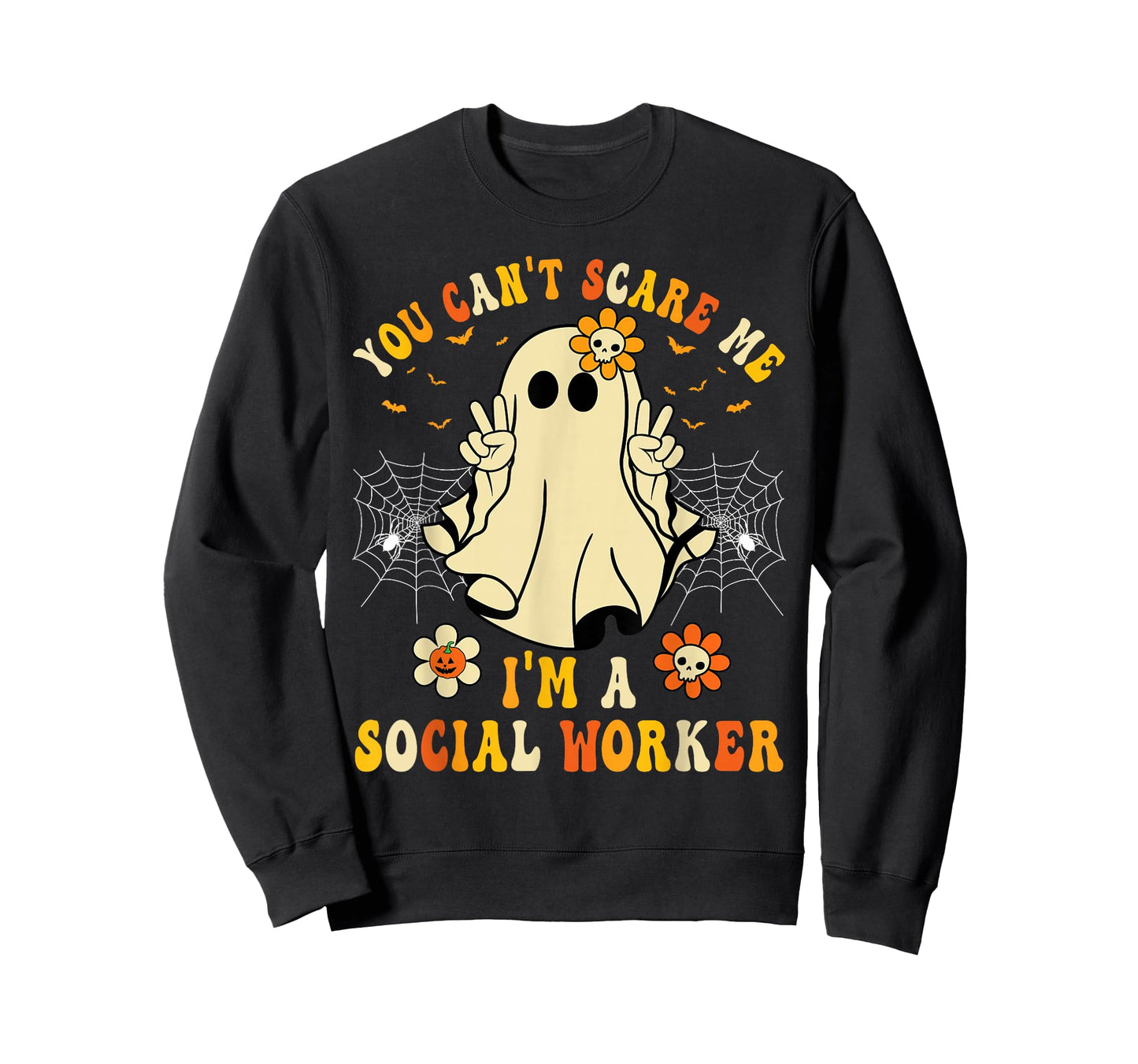 You Can't Scare Me I'm a School Social Worker Halloween T-Shirt