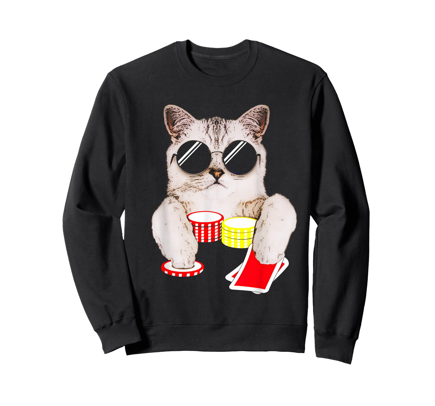 Texas Holdem Poker Cat T-Shirt