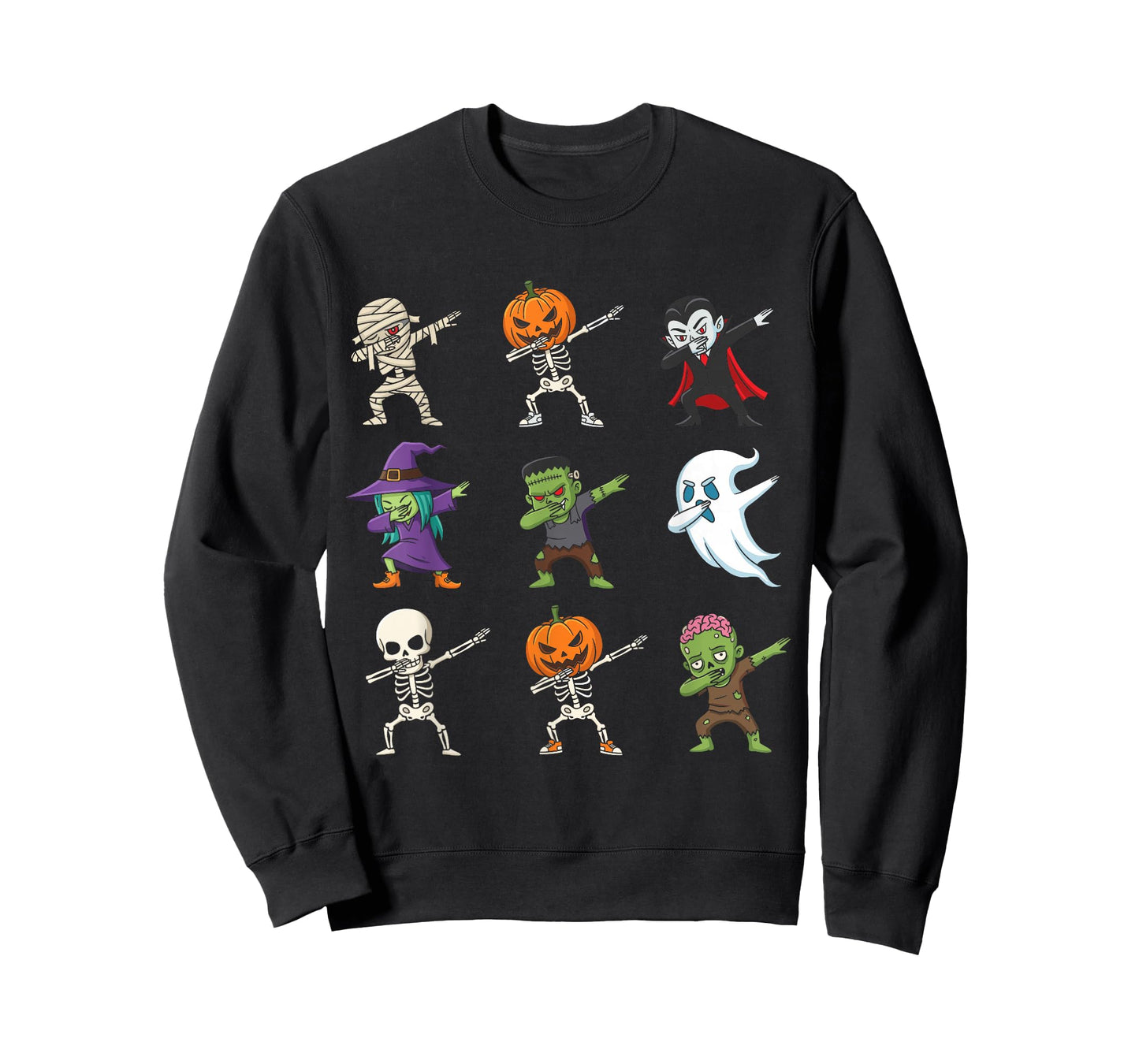 Dabbing Halloween Costumes Skeleton Zombie Pumpkin Mummy T-Shirt