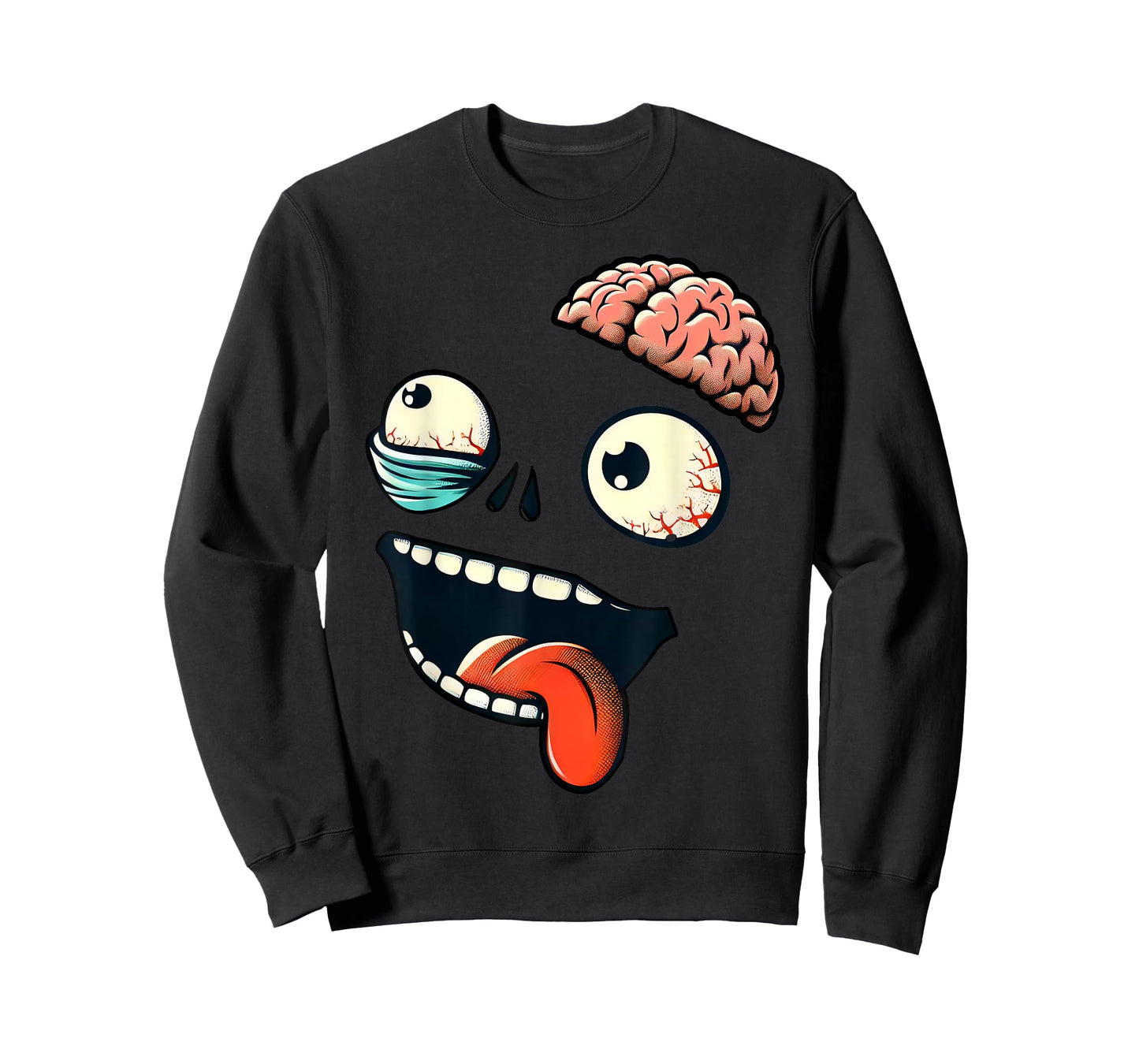 Monster Face Halloween Matching Costume Zombie Boy Girl Kid T-Shirt