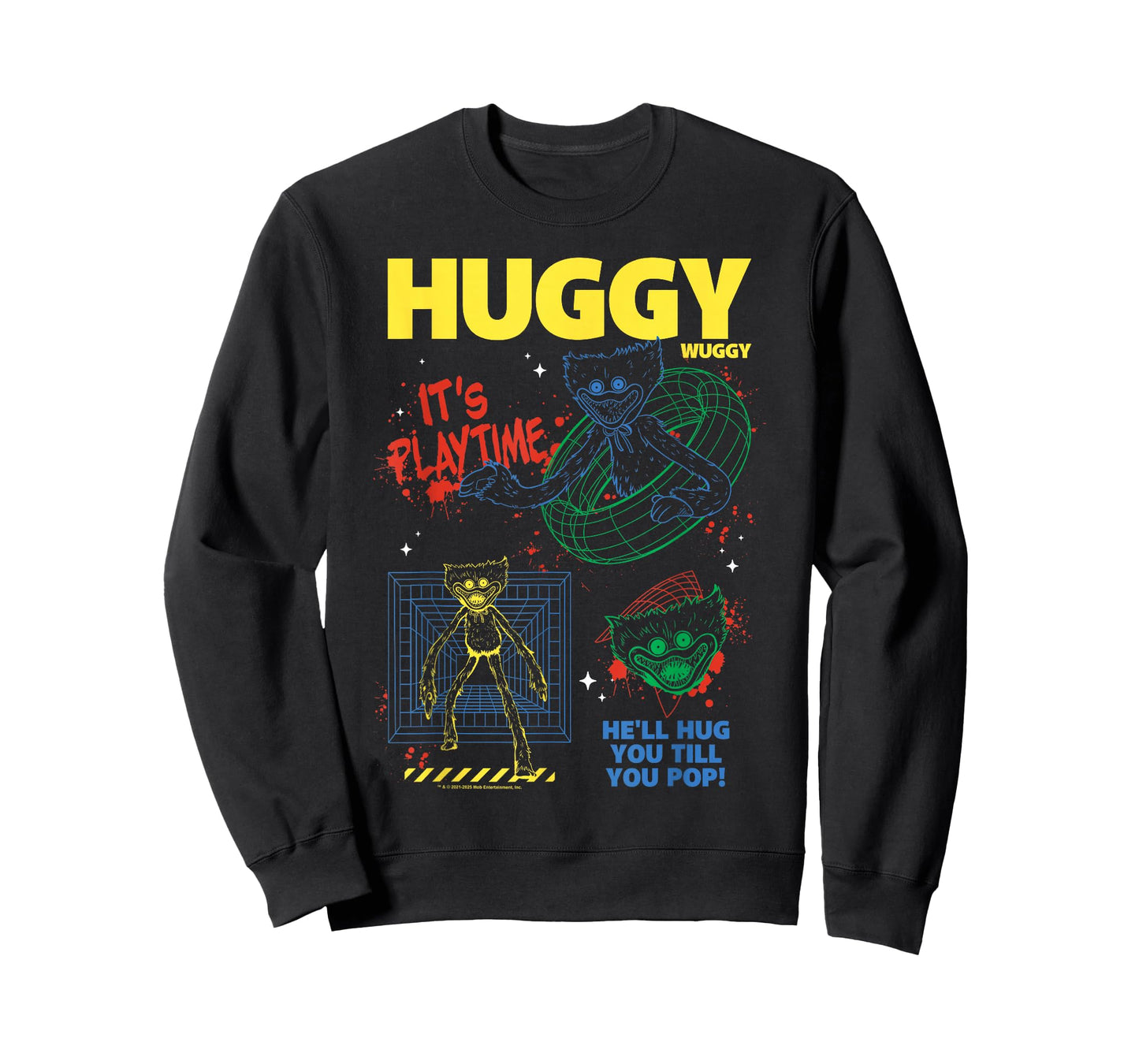 Poppy Playtime Huggy Wuggy He'll Hug You Till You Pop! T-Shirt