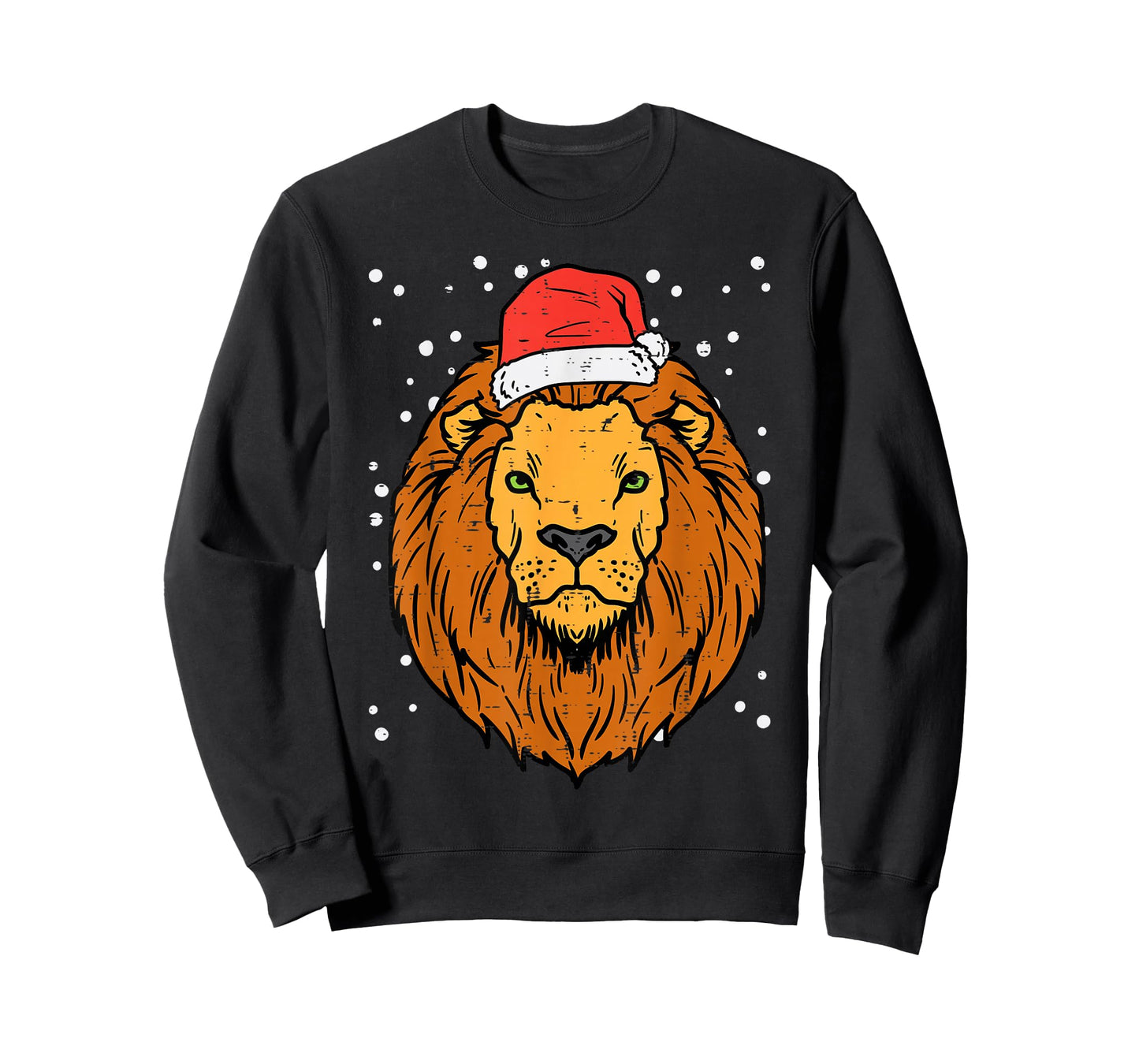 Christmas Lion Santa Animal Xmas Men Women Boys Girls Kids T-Shirt